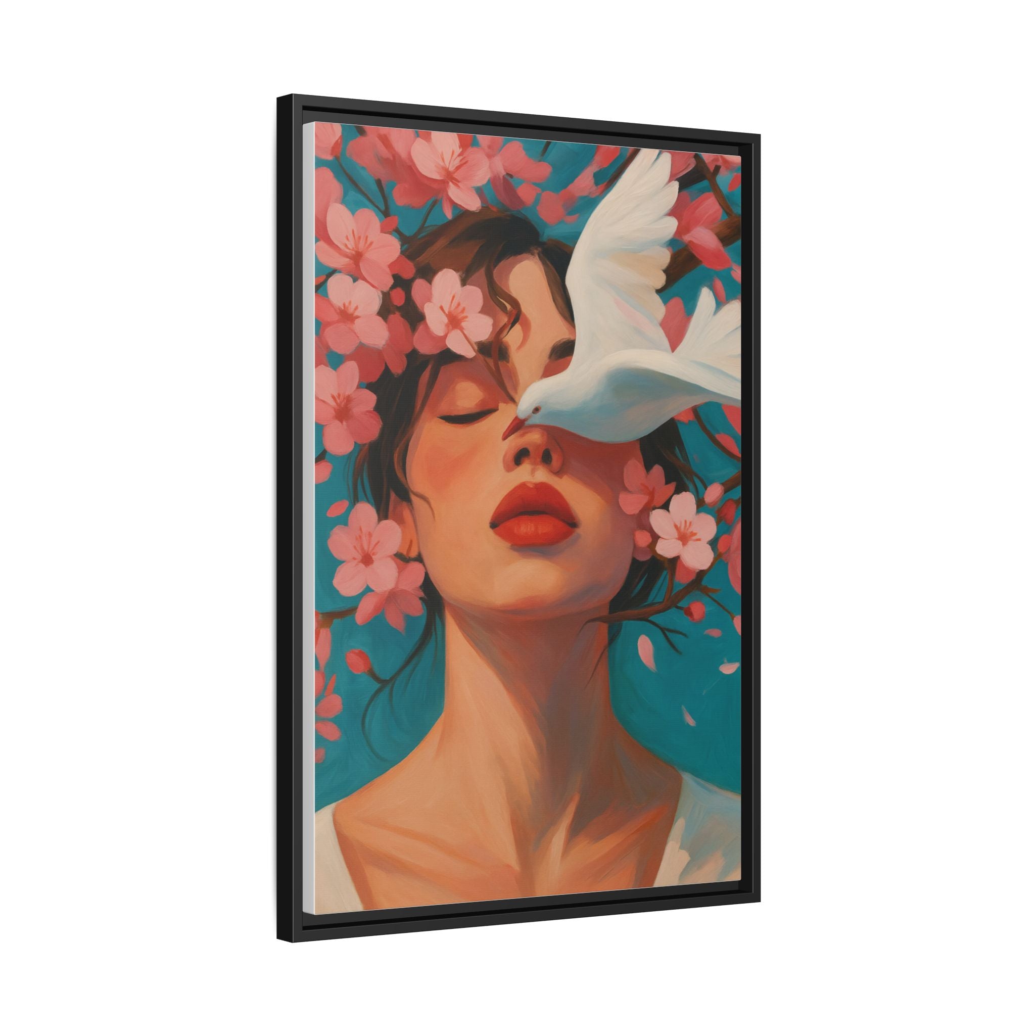 Pink Floral Serenity Dove