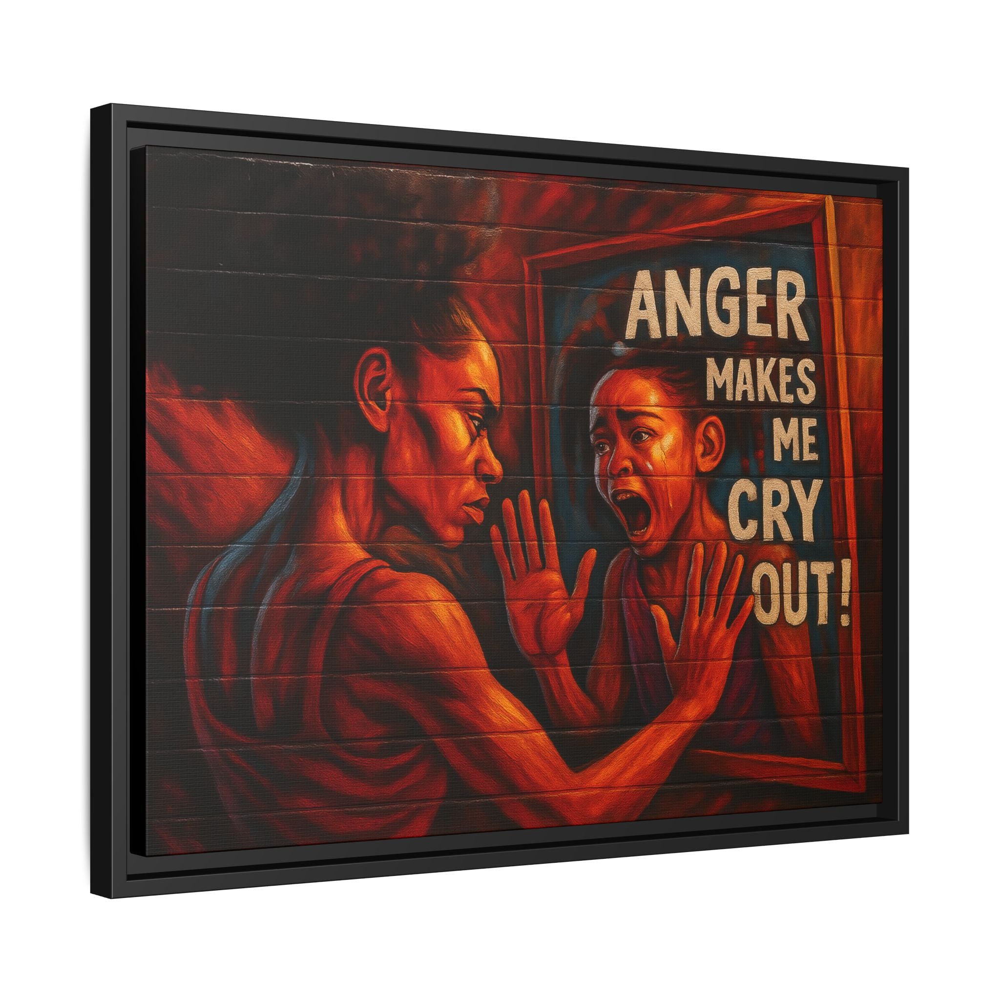 Framed Wall Art - Emotionally Resonant Canvas, Inspirational Home Decor, Powerful Motivational Gift, Unique Art for Self-Reflection