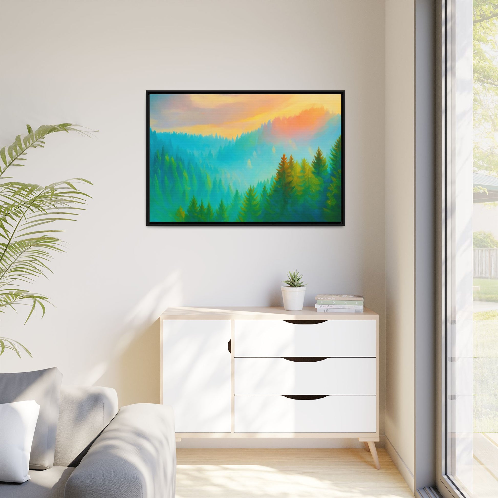 Serene Sun Forest Nature