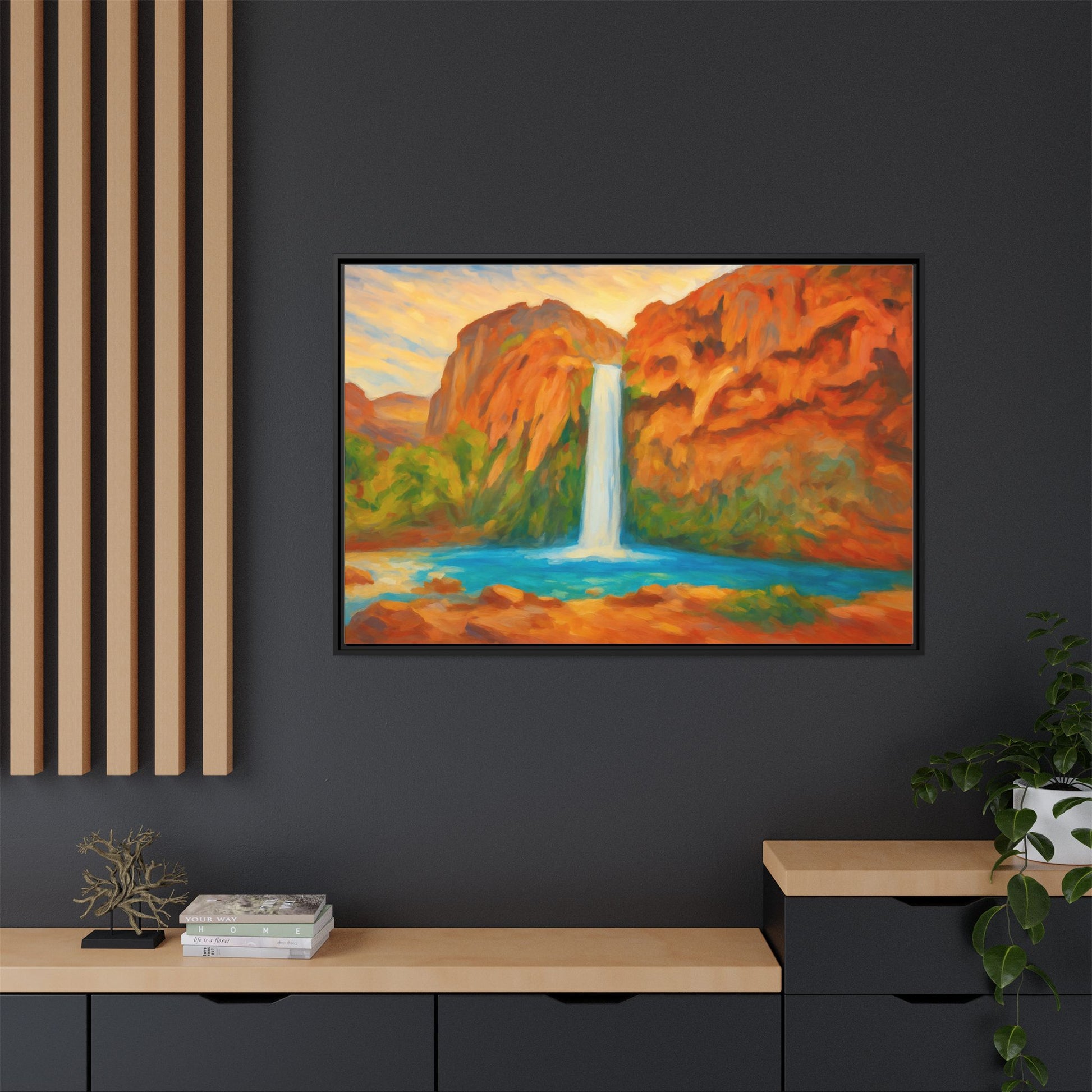 Waterfall Landscape Nature