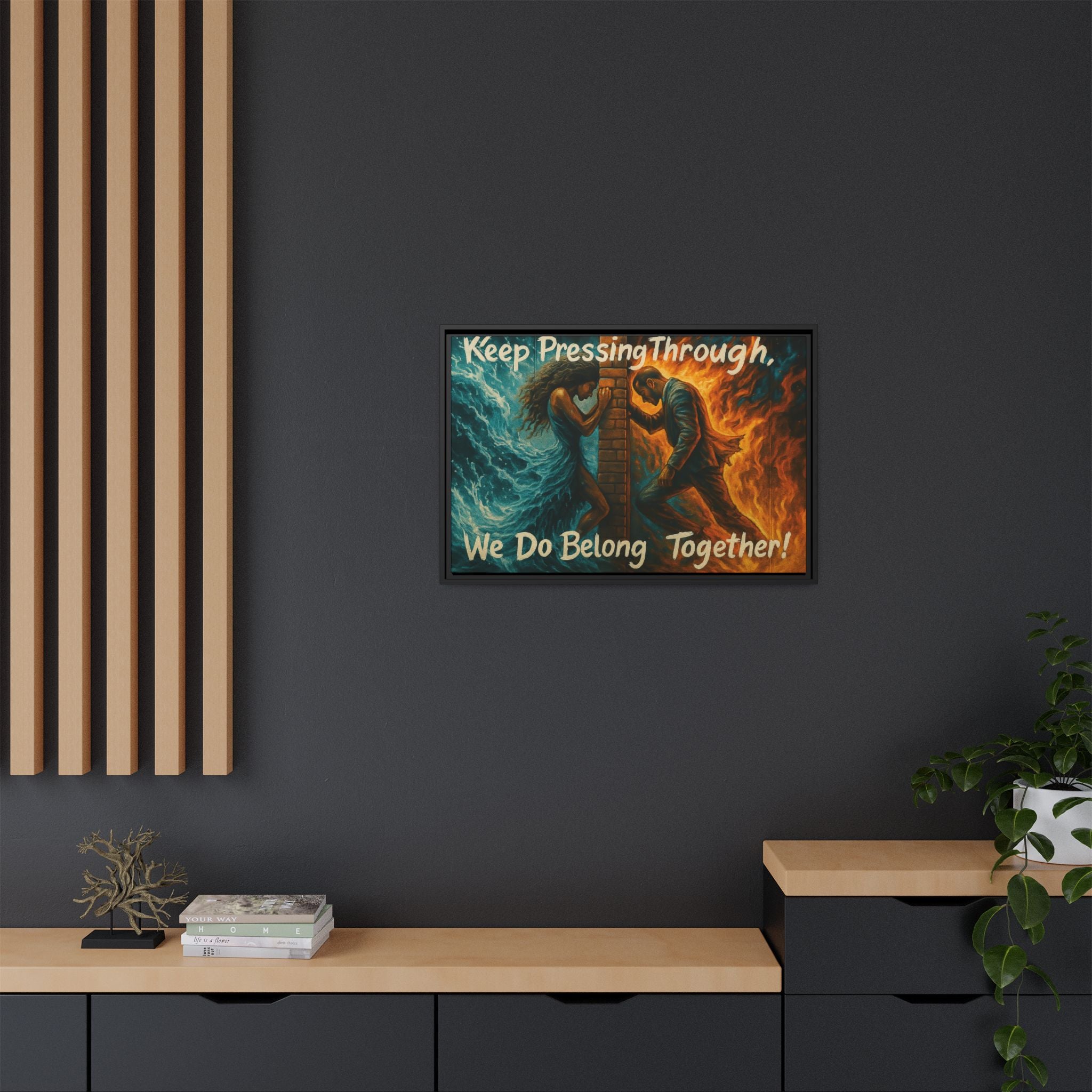 Matte Canvas, Framed (Multi-color)