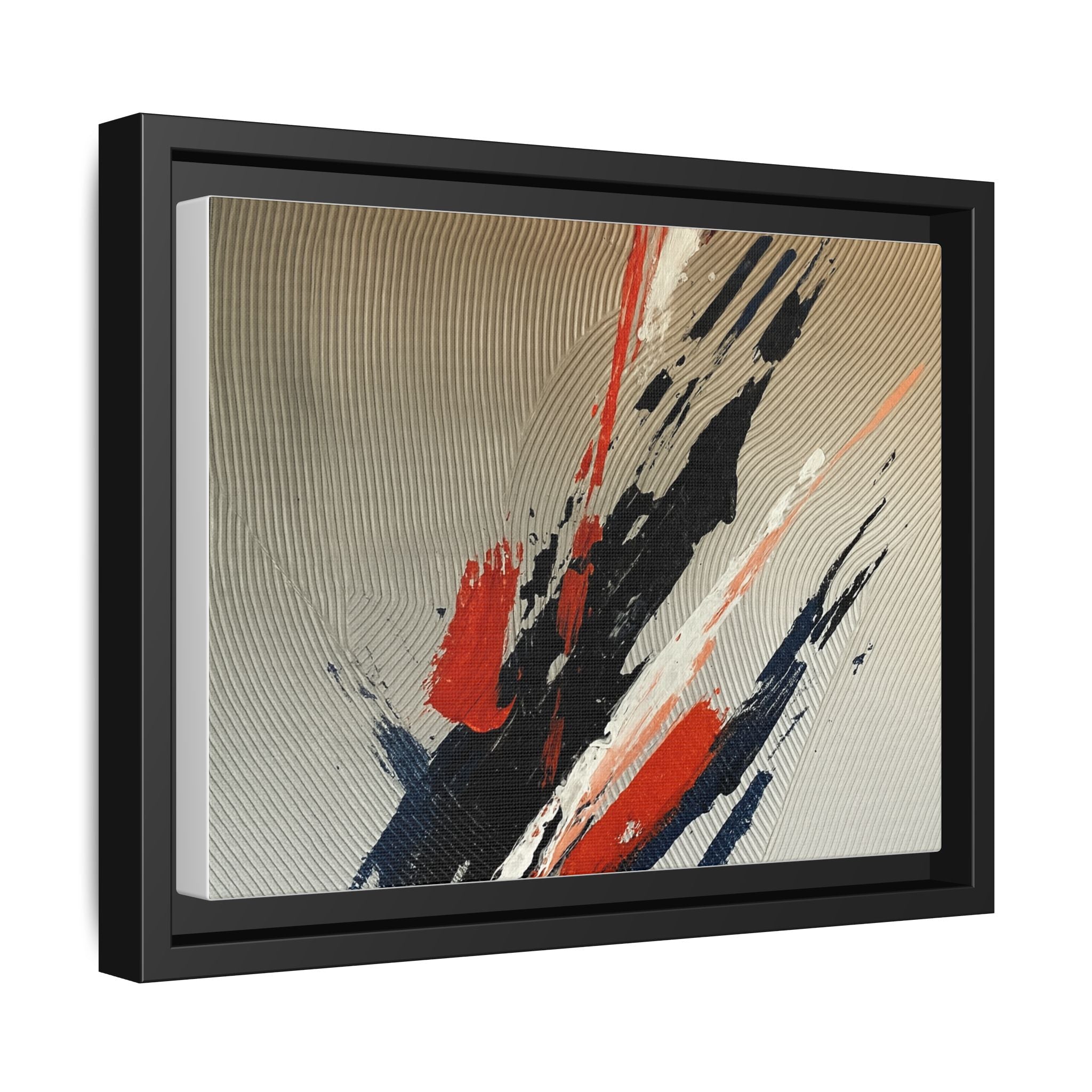 Black Red White Splatter