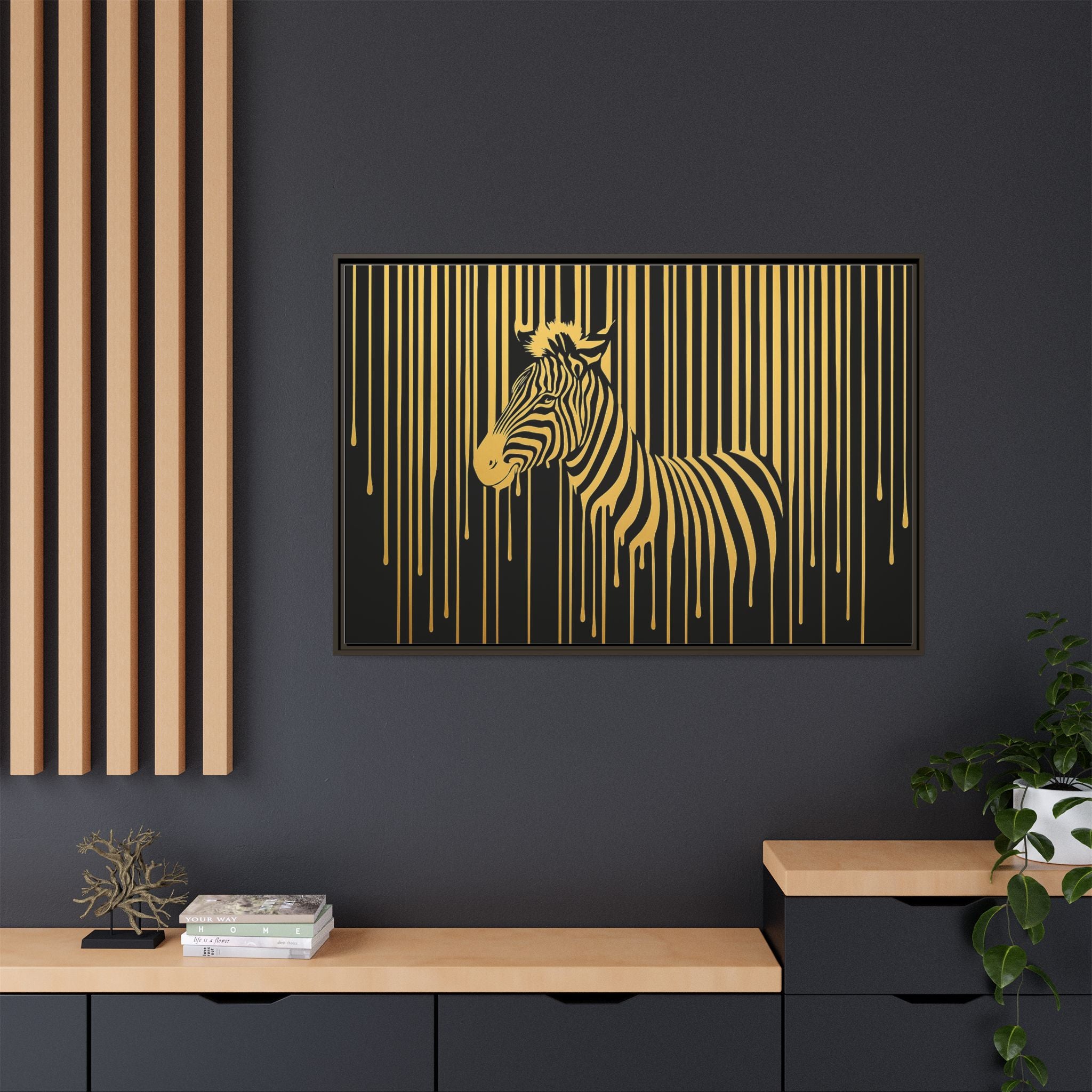 Gold Dripping Zebra