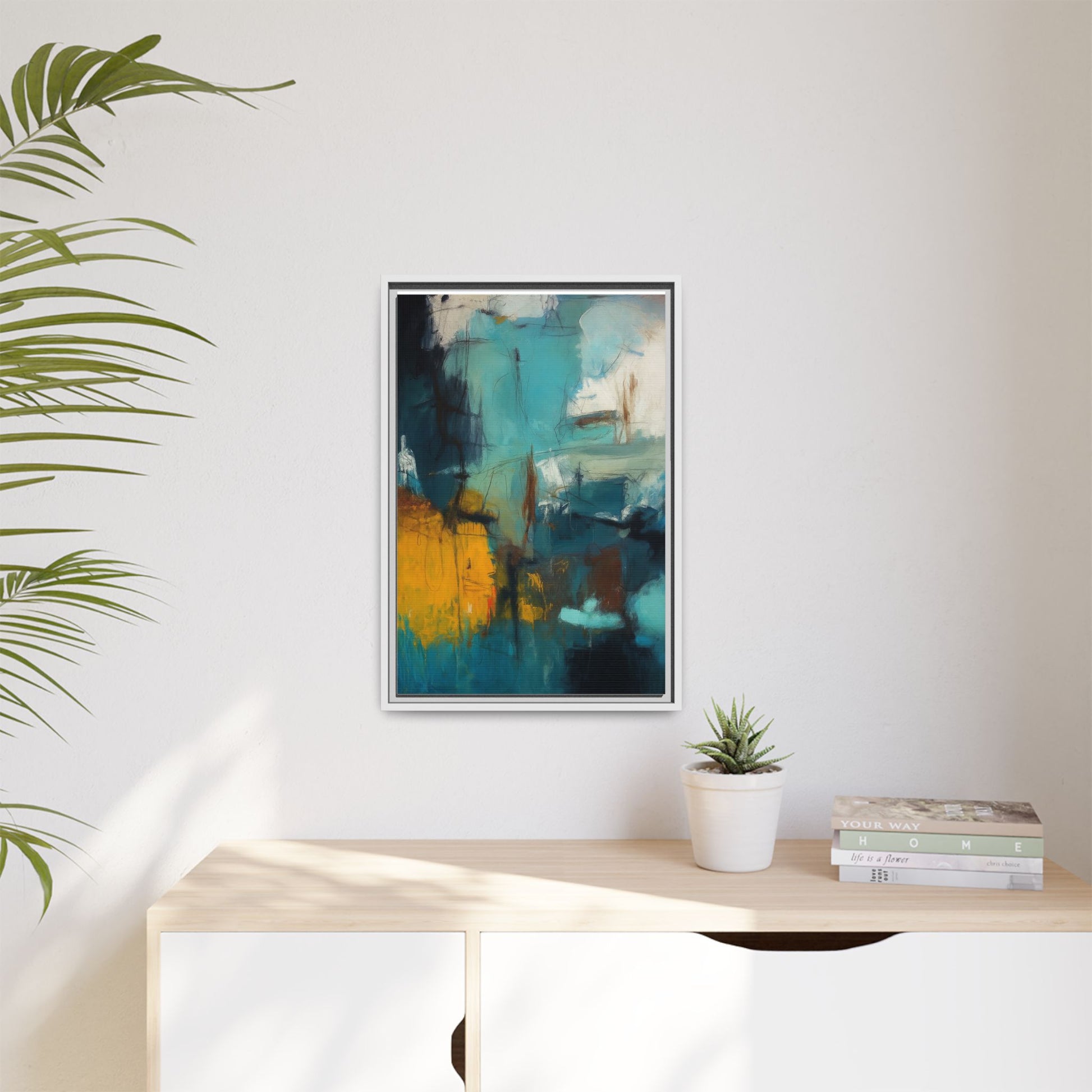 Abstract Blue Gold