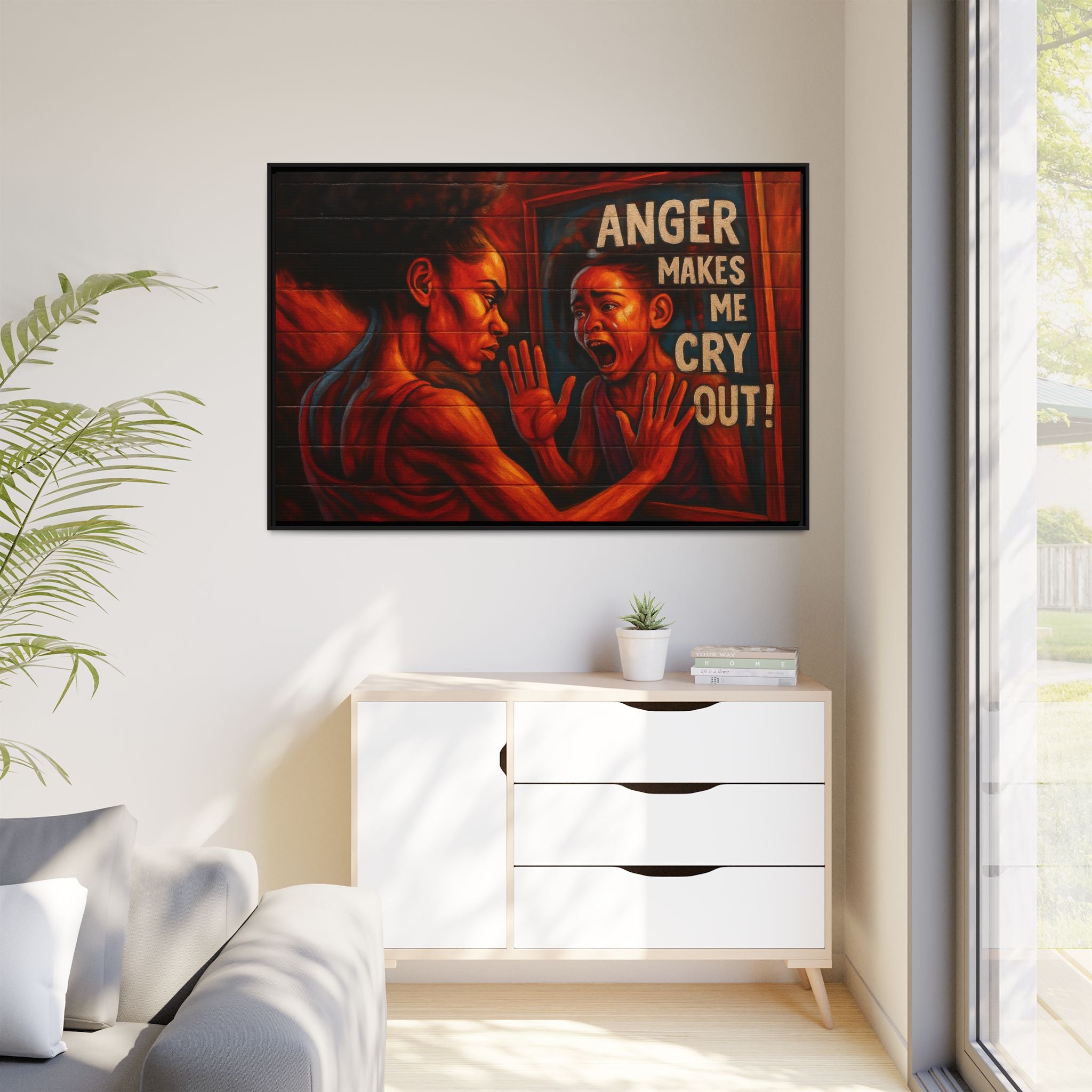 Framed Wall Art - Emotionally Resonant Canvas, Inspirational Home Decor, Powerful Motivational Gift, Unique Art for Self-Reflection