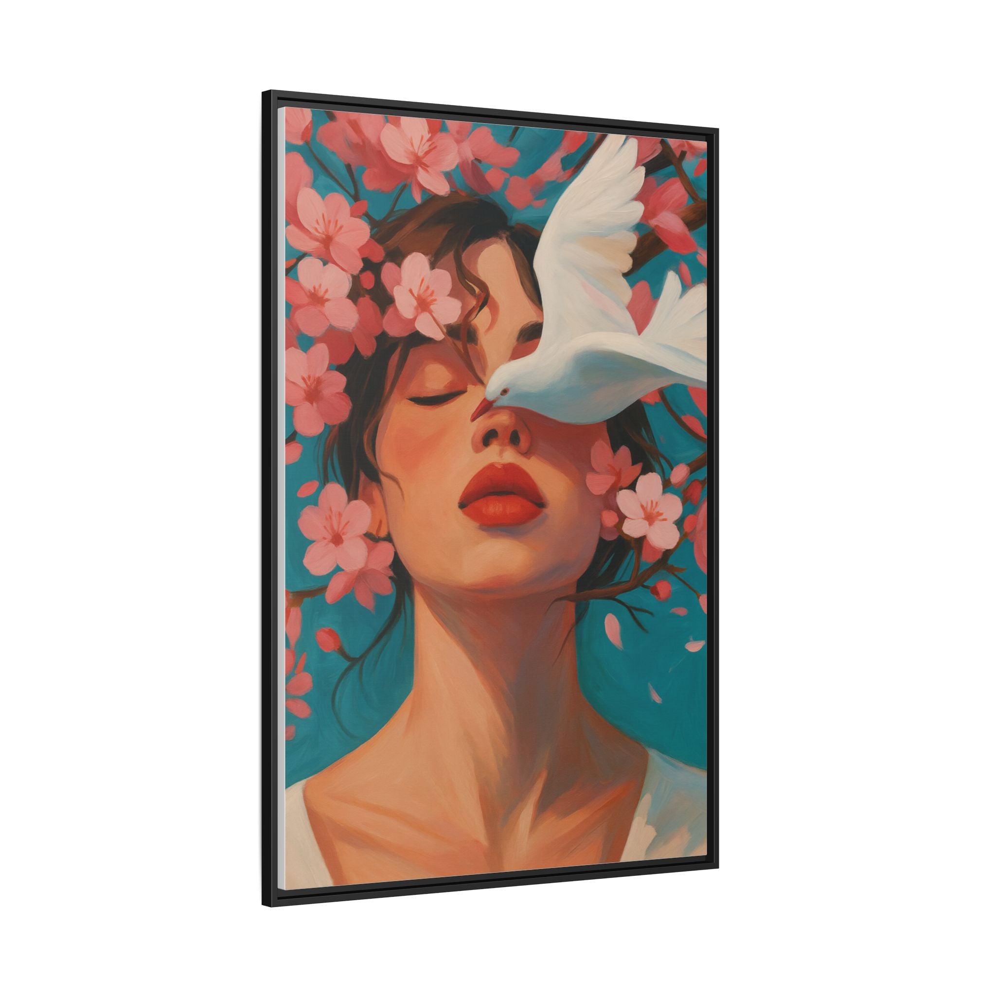 Pink Floral Serenity Dove