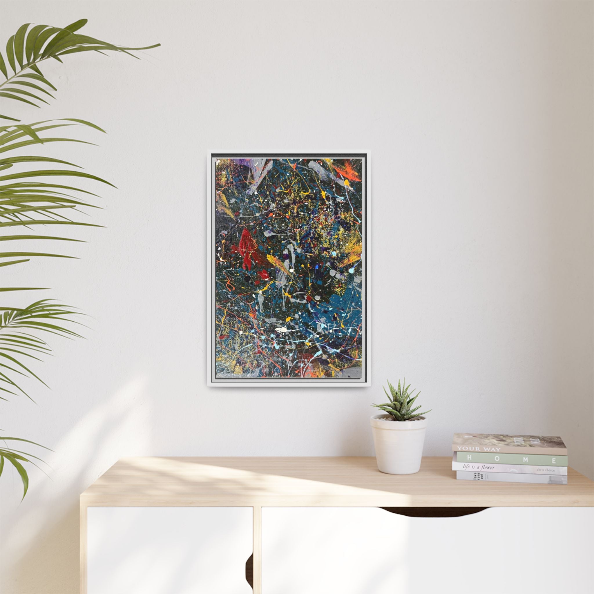 Colorful Abstract Framed Canvas Art