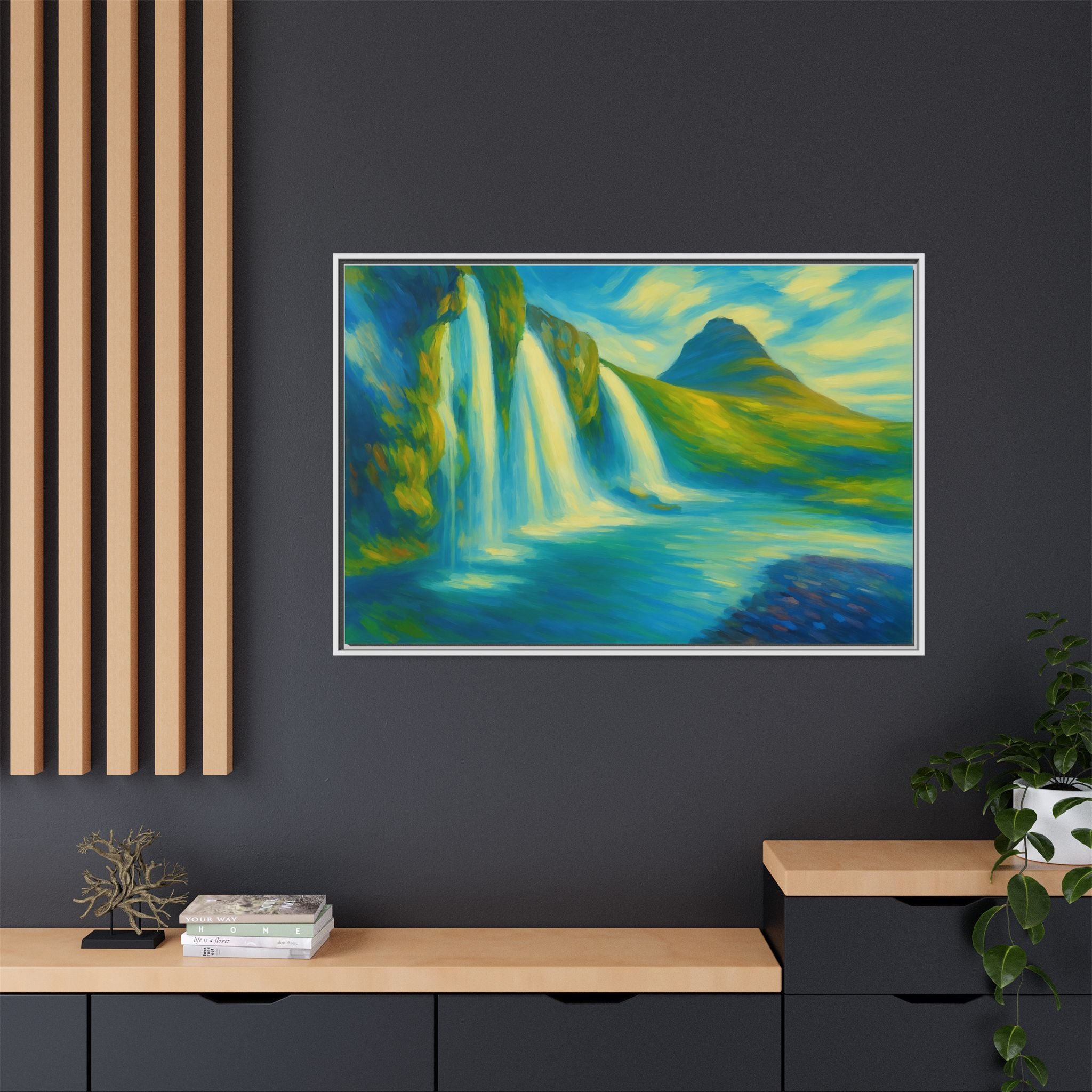 Waterfall Green Landscape