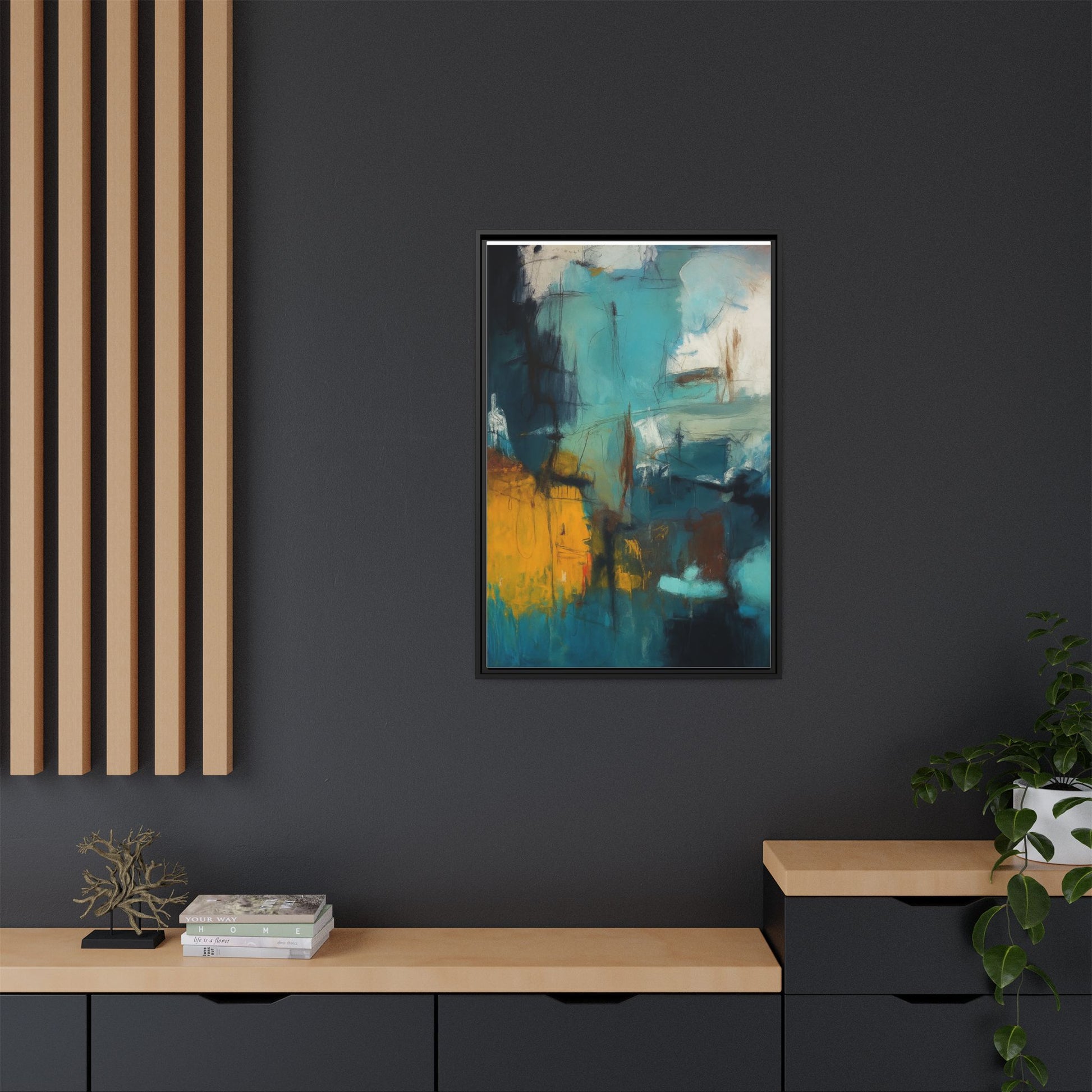 Abstract Blue Gold