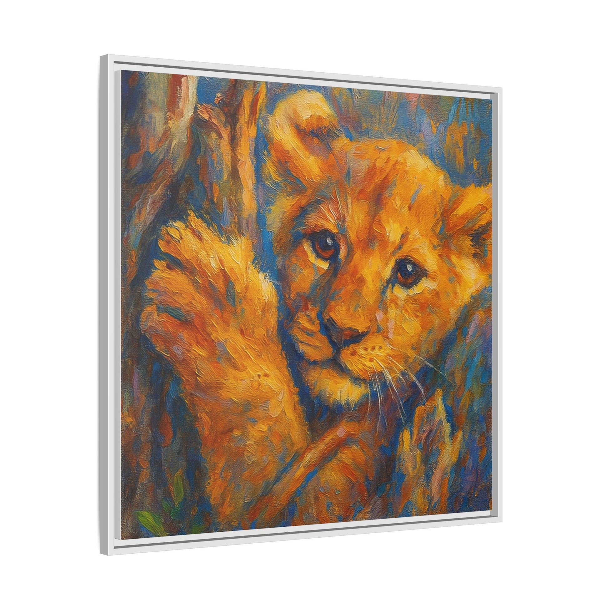 Lion Cub in Tree