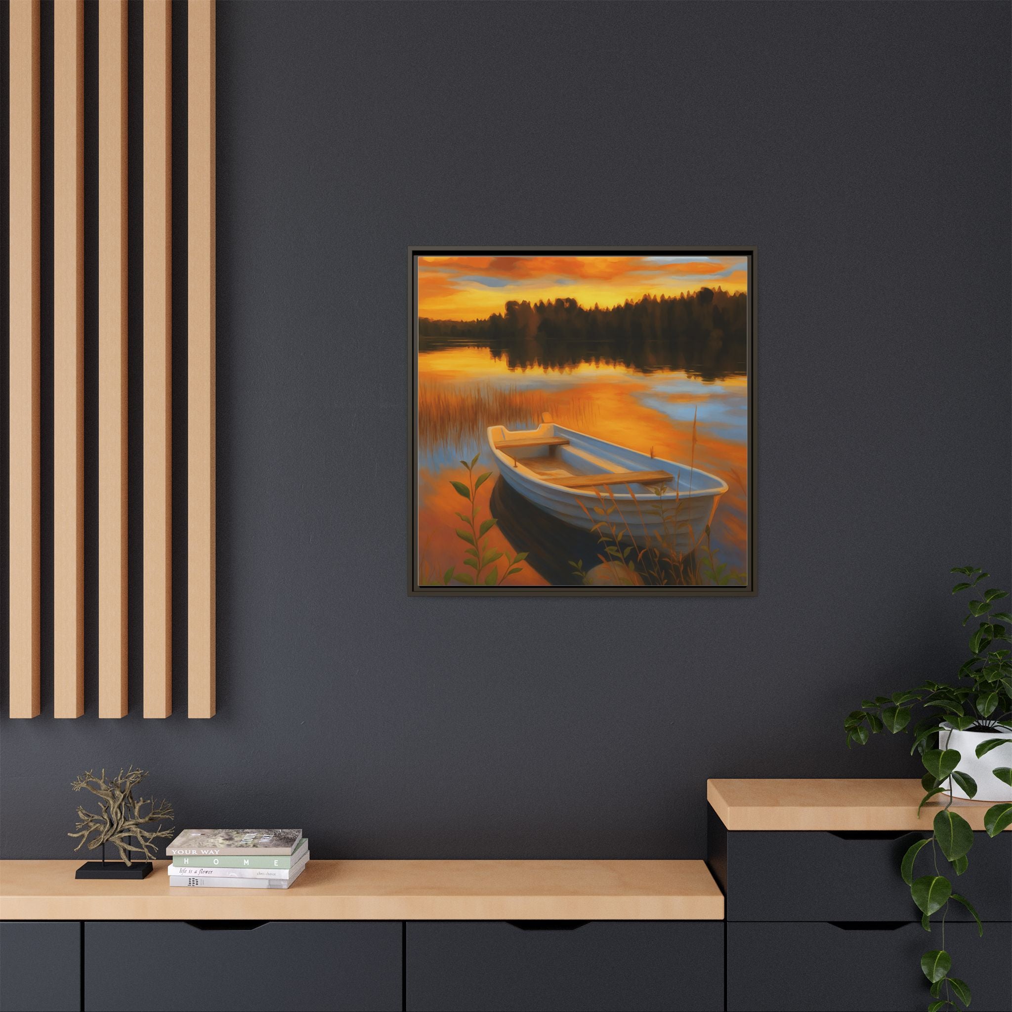 Sunset Boat Reflections