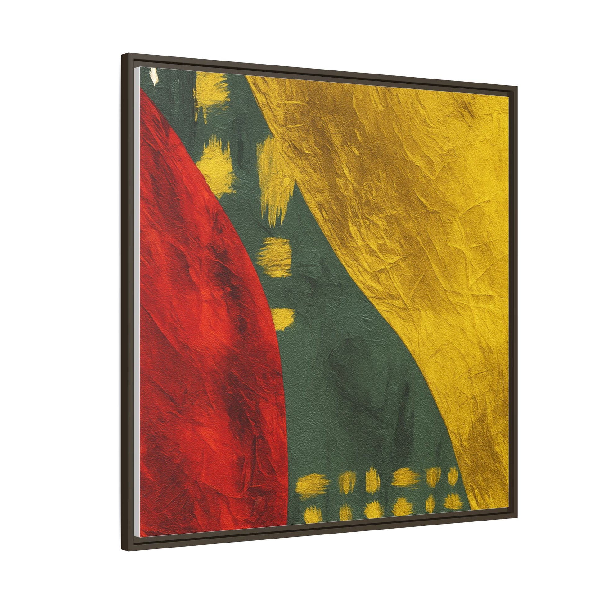 Red Green Gold Abstract