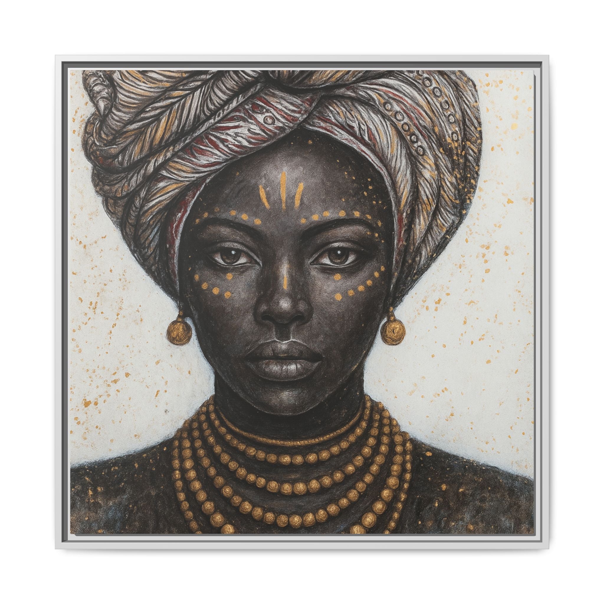 White Artistic African Lady