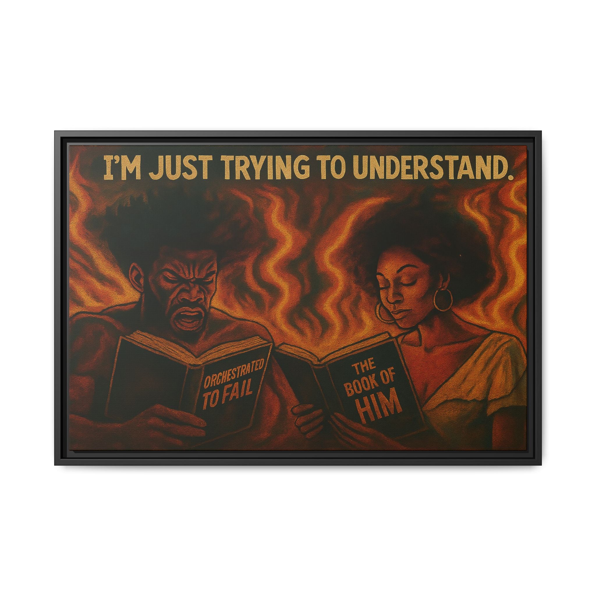 Colorful Motivational Wall Art, Inspirational Home Decor, Black Art Print, Gift for Parents, Empowerment Artwork, Framed Canvas