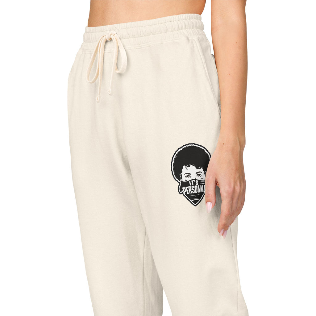 It's Personal Cream Fleece Sweatpants