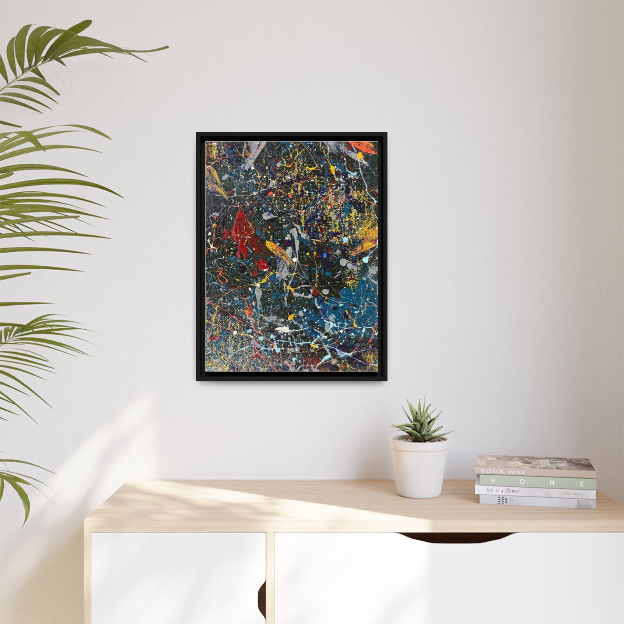 Colorful Abstract Framed Canvas Art