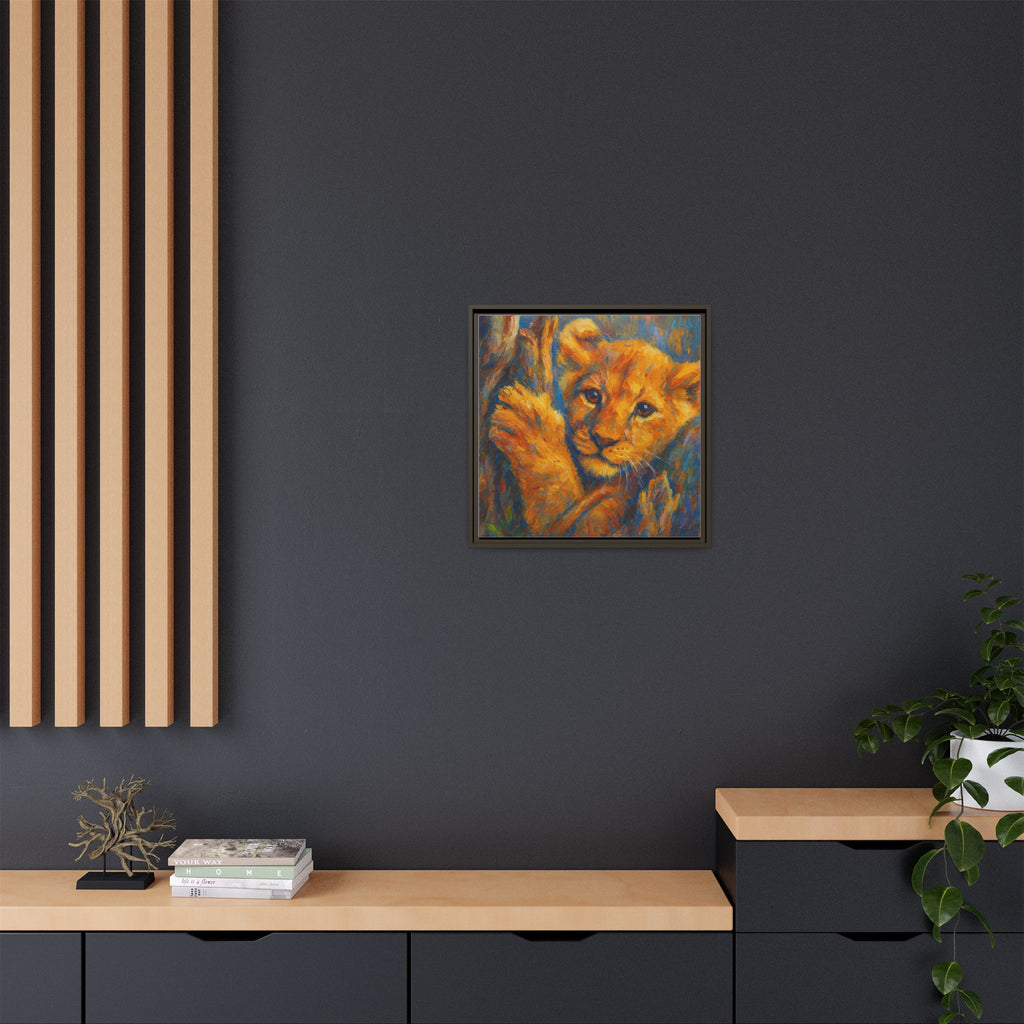 Lion Cub in Tree