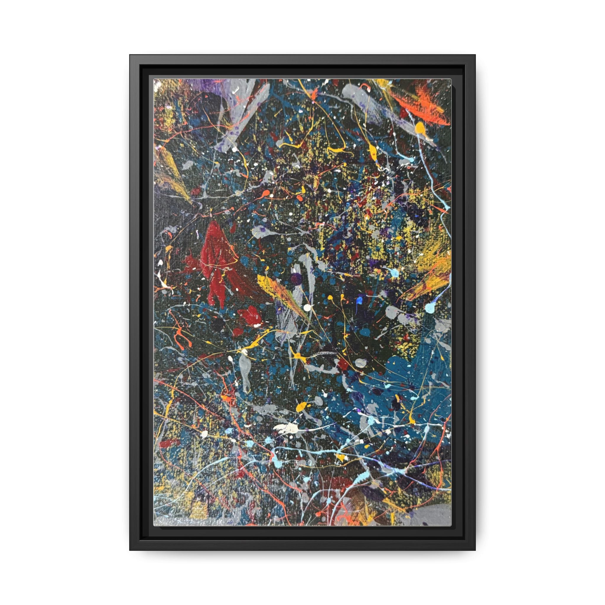 Colorful Abstract Framed Canvas Art