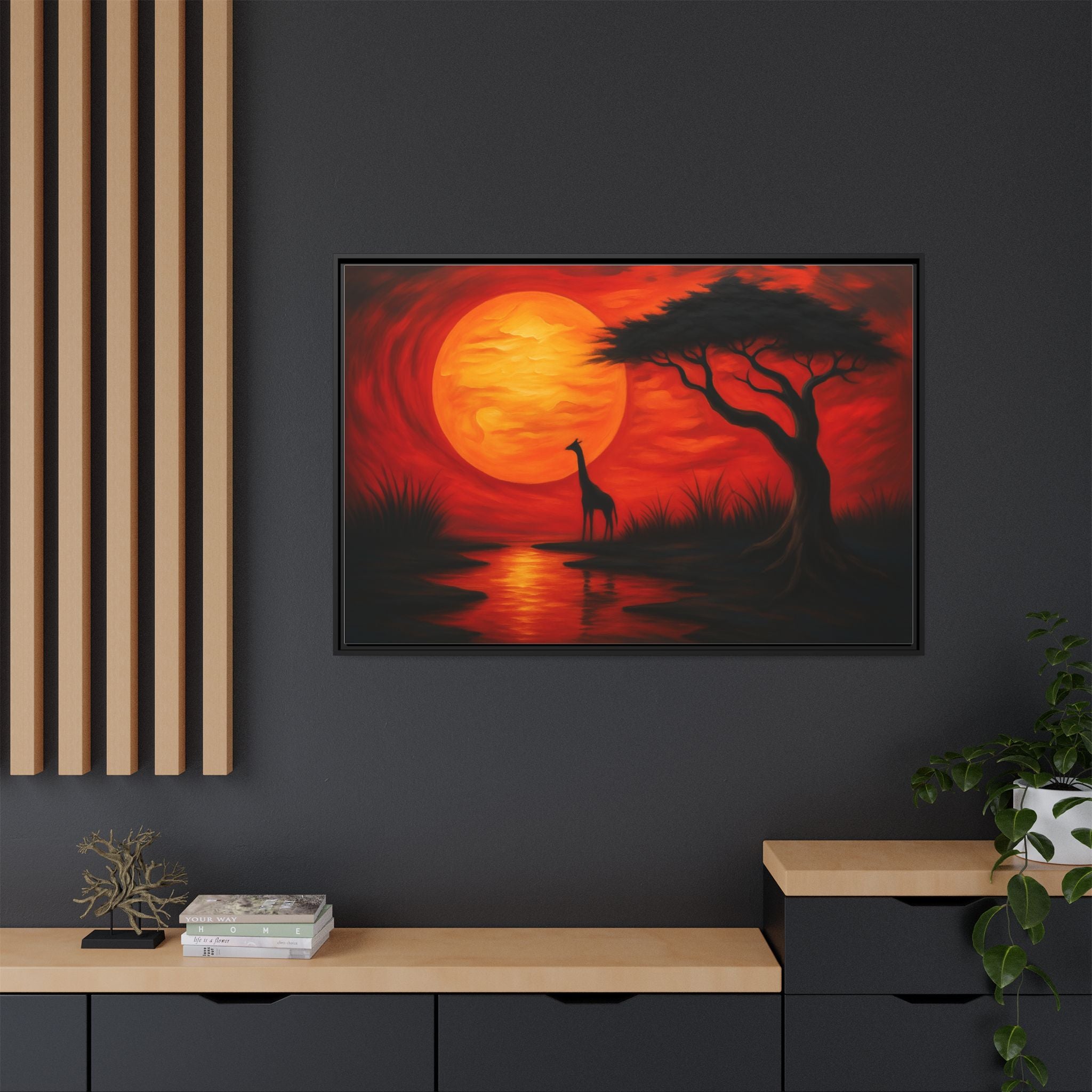 Giraffe Savanna Sunset