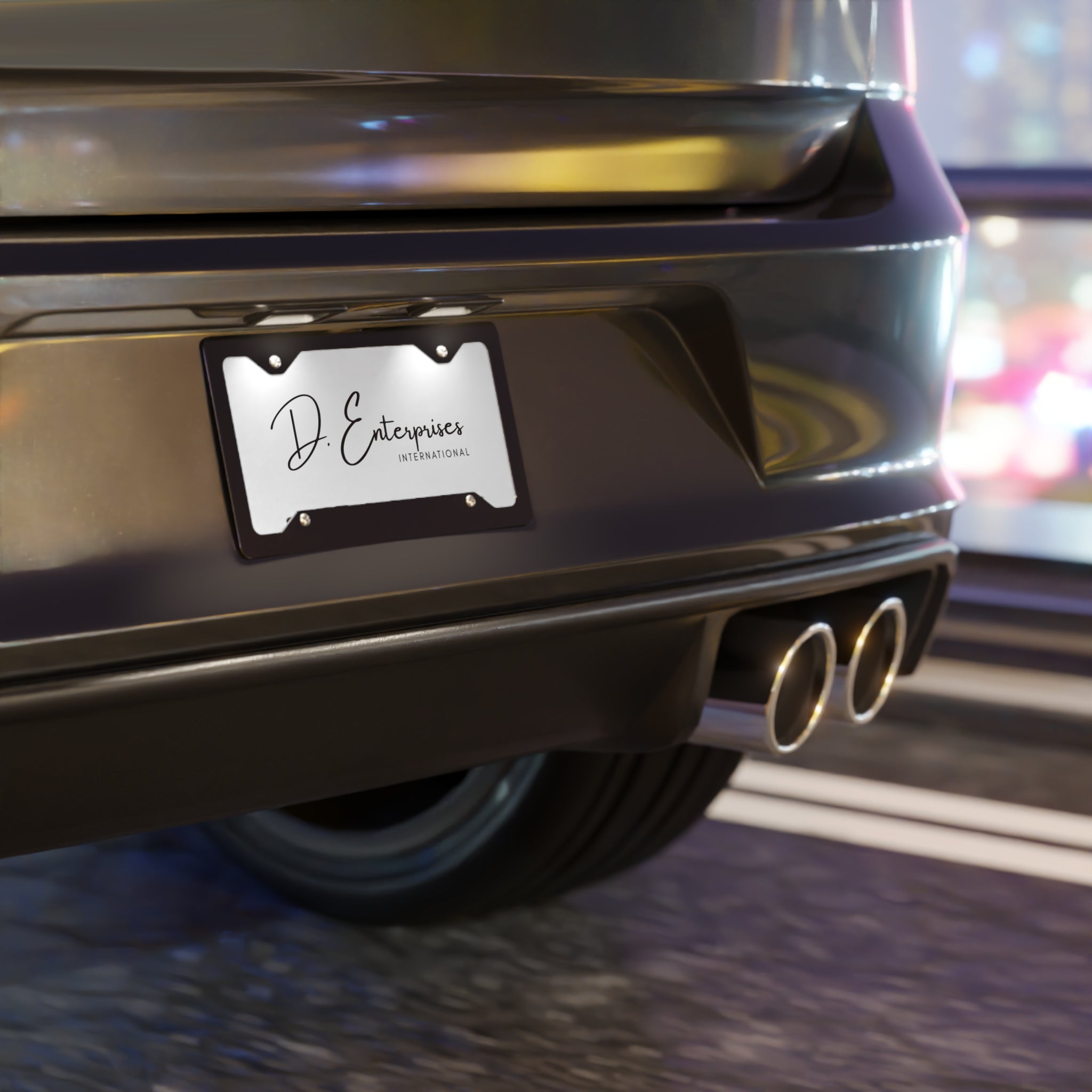 Vanity Plate - D. Enterprises International Script License Plate