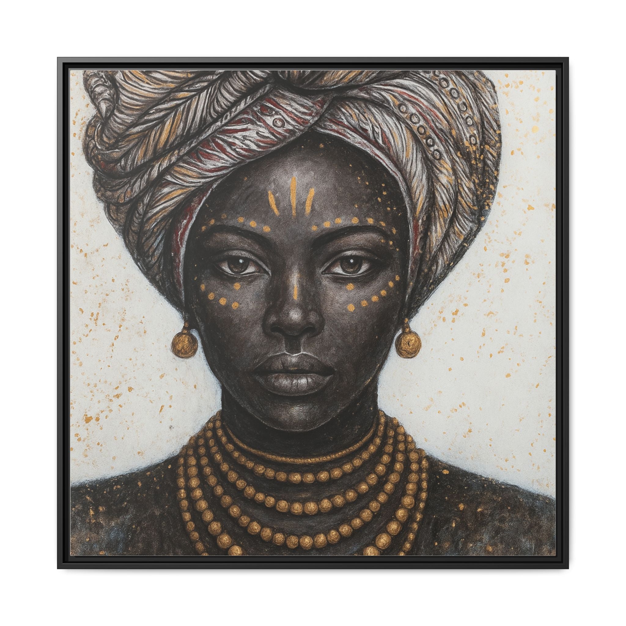 White Artistic African Lady