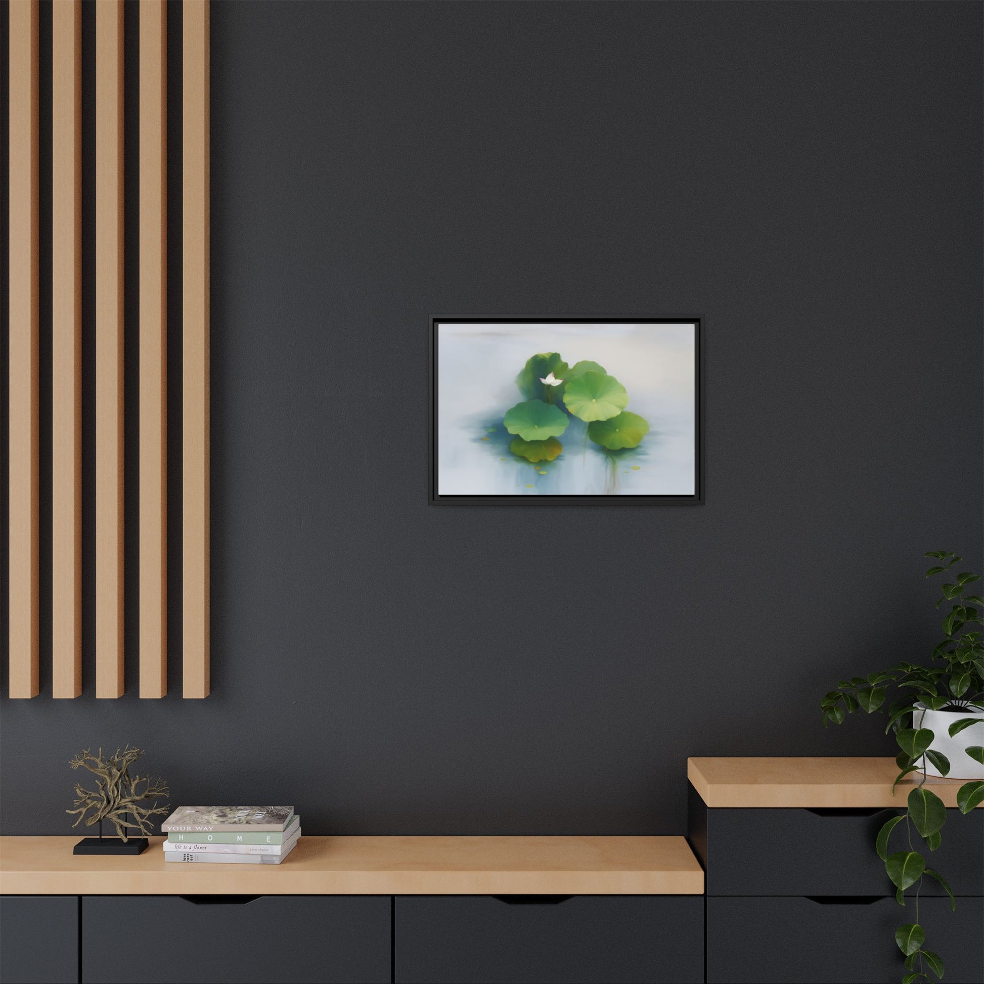 Serene Green Lotus