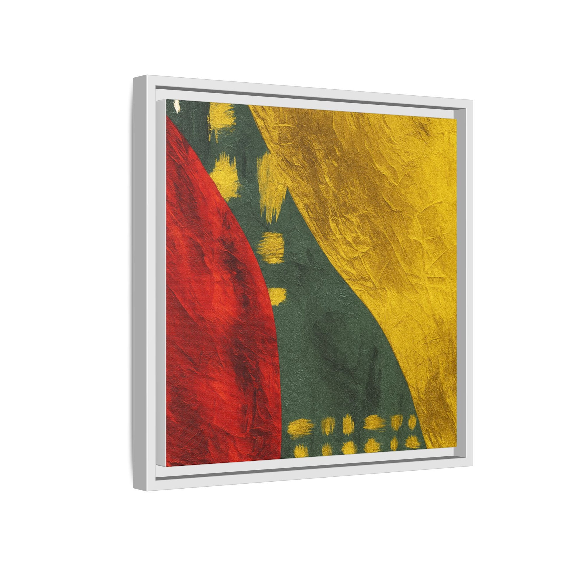 Red Green Gold Abstract