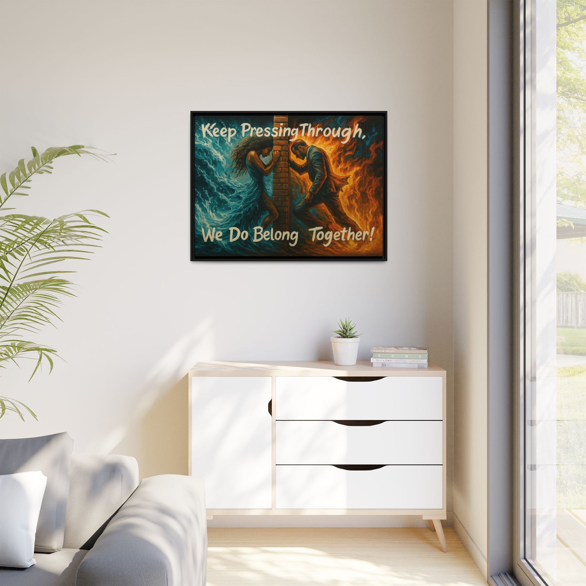 Matte Canvas, Framed (Multi-color)
