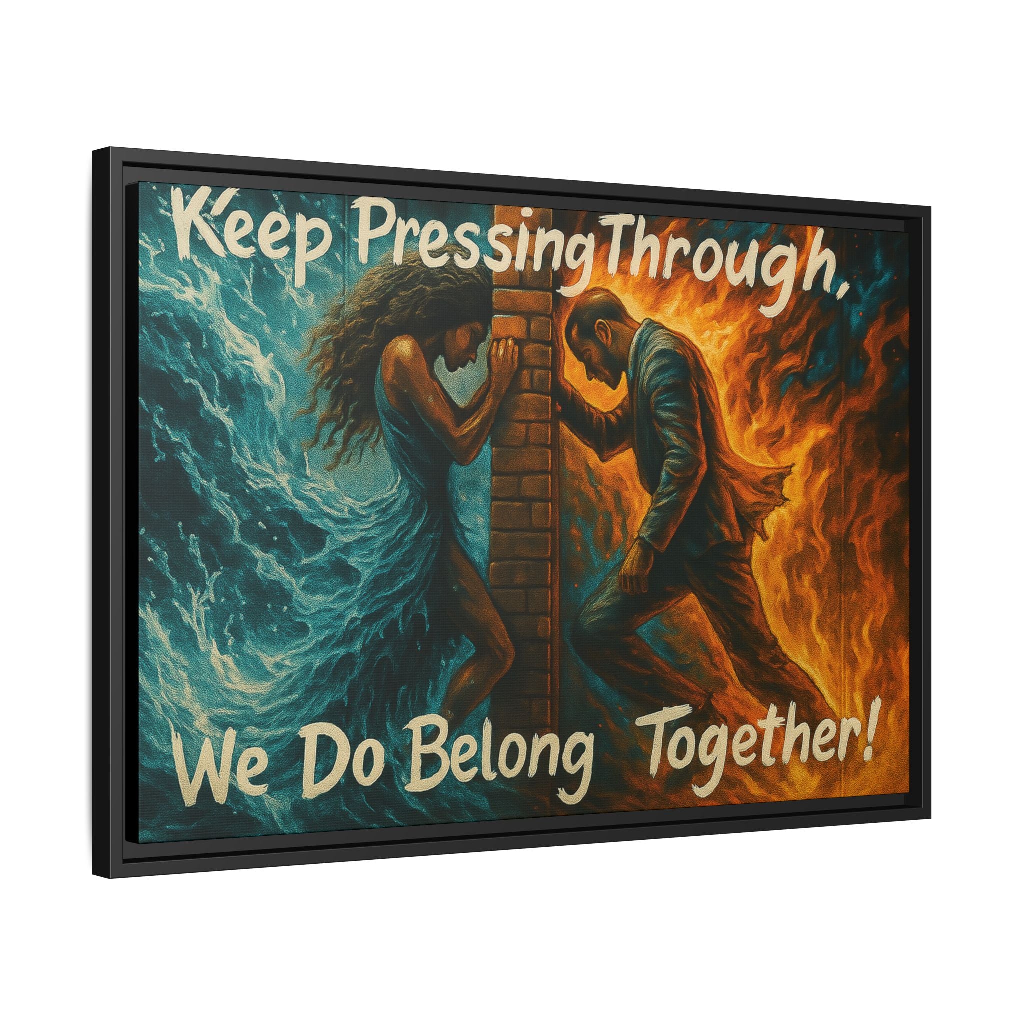 Matte Canvas, Framed (Multi-color)