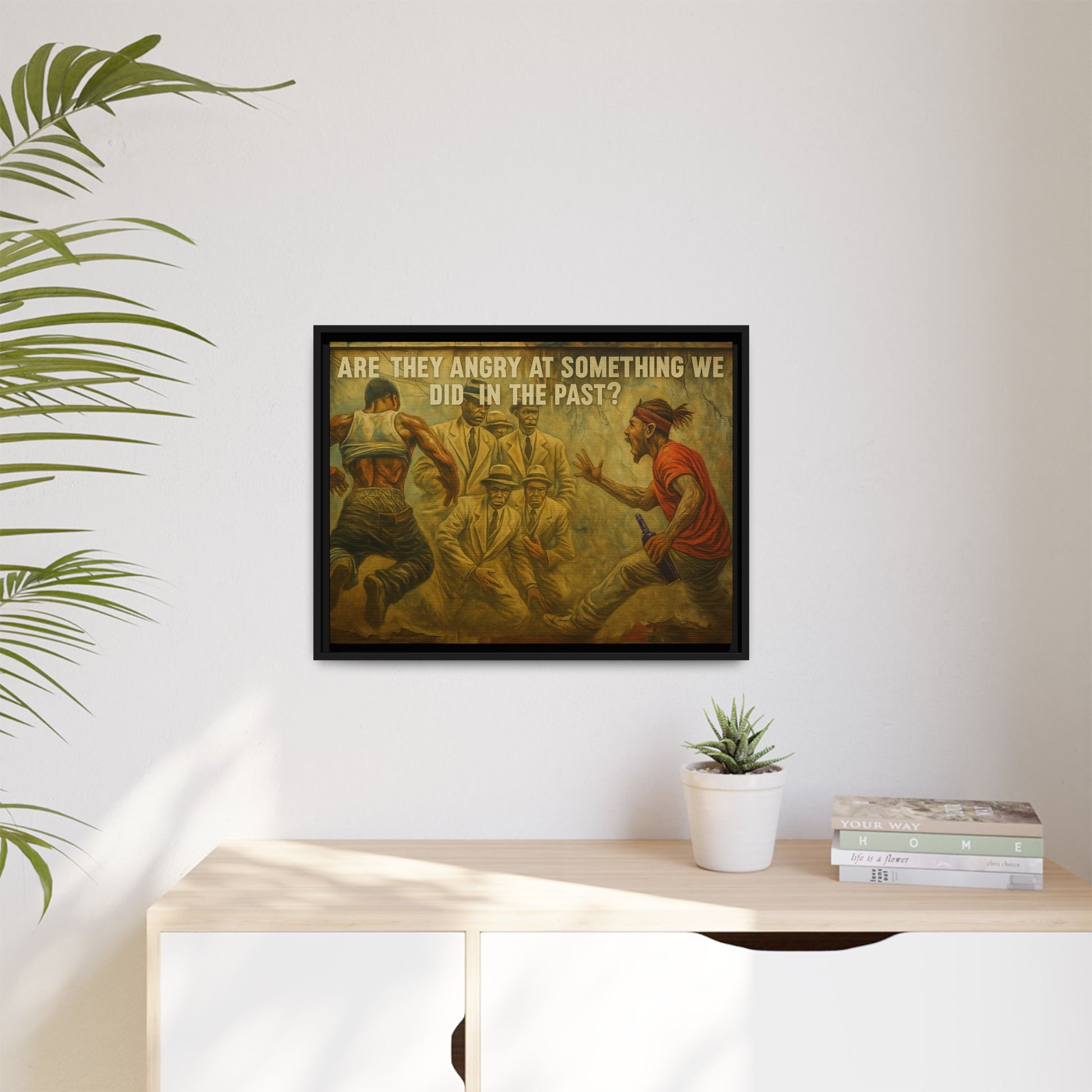 Framed Art Print: Thought-Provoking Vintage Style Wall Decor, Home Office Inspiration, Thoughtful Gift for Art Lovers