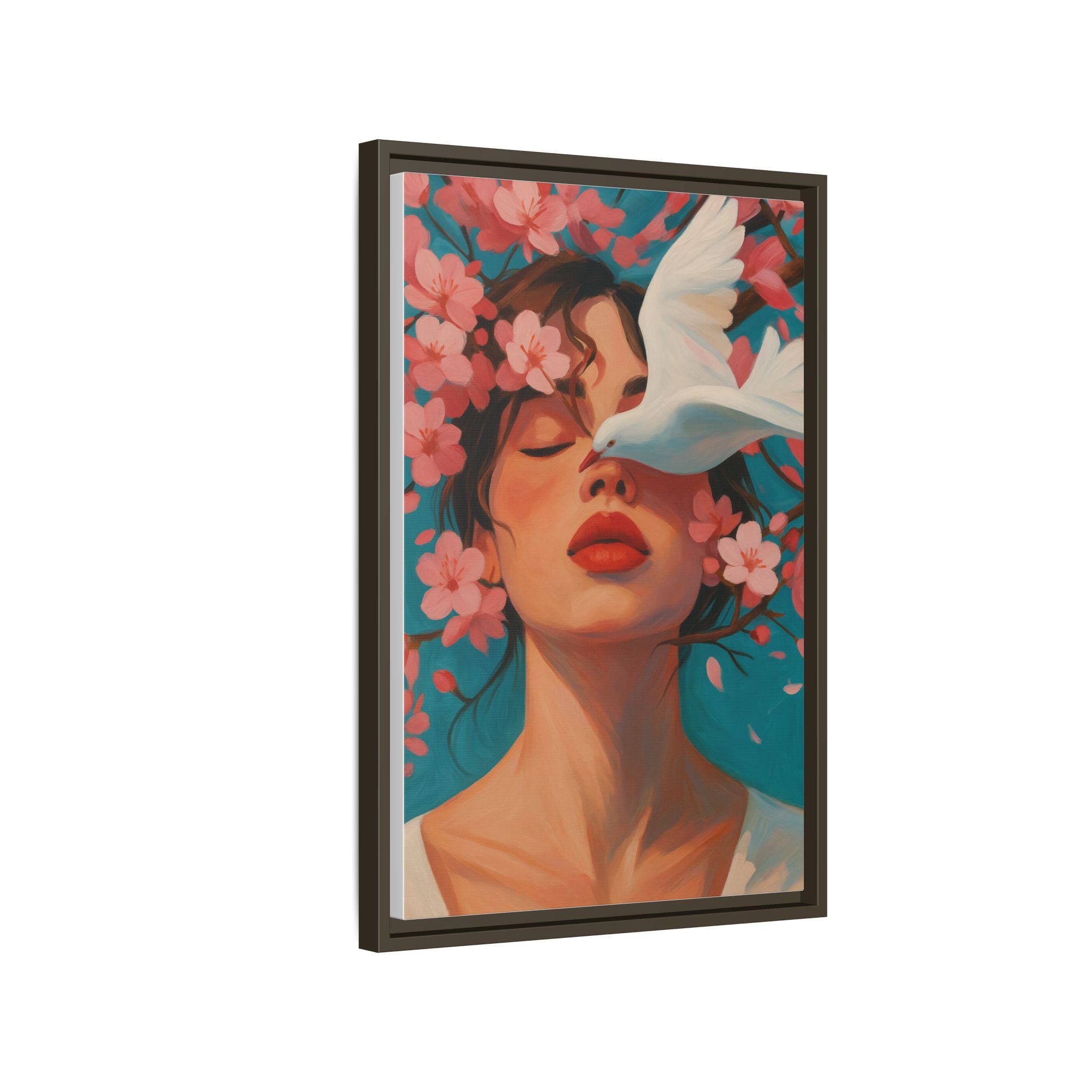 Pink Floral Serenity Dove