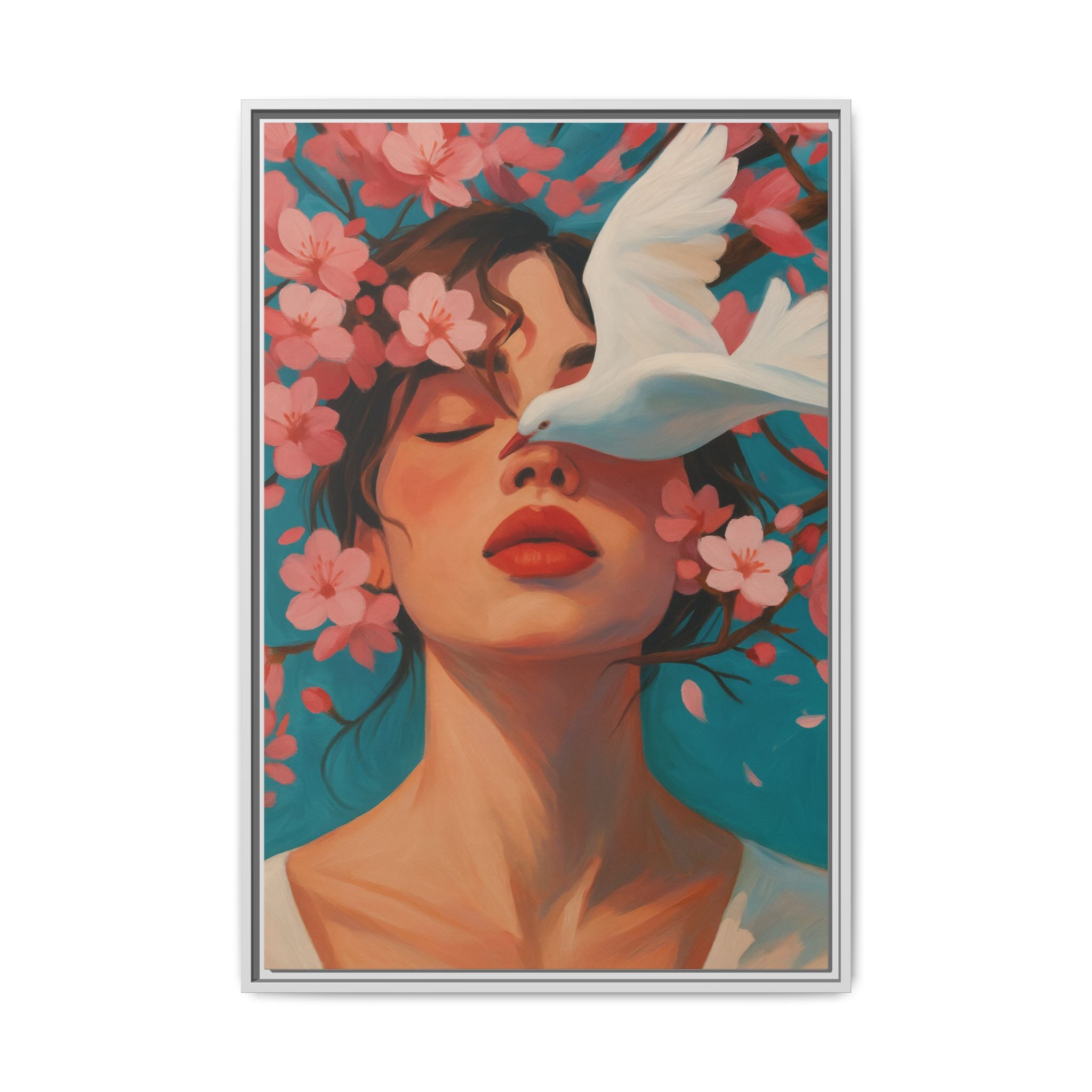 Pink Floral Serenity Dove