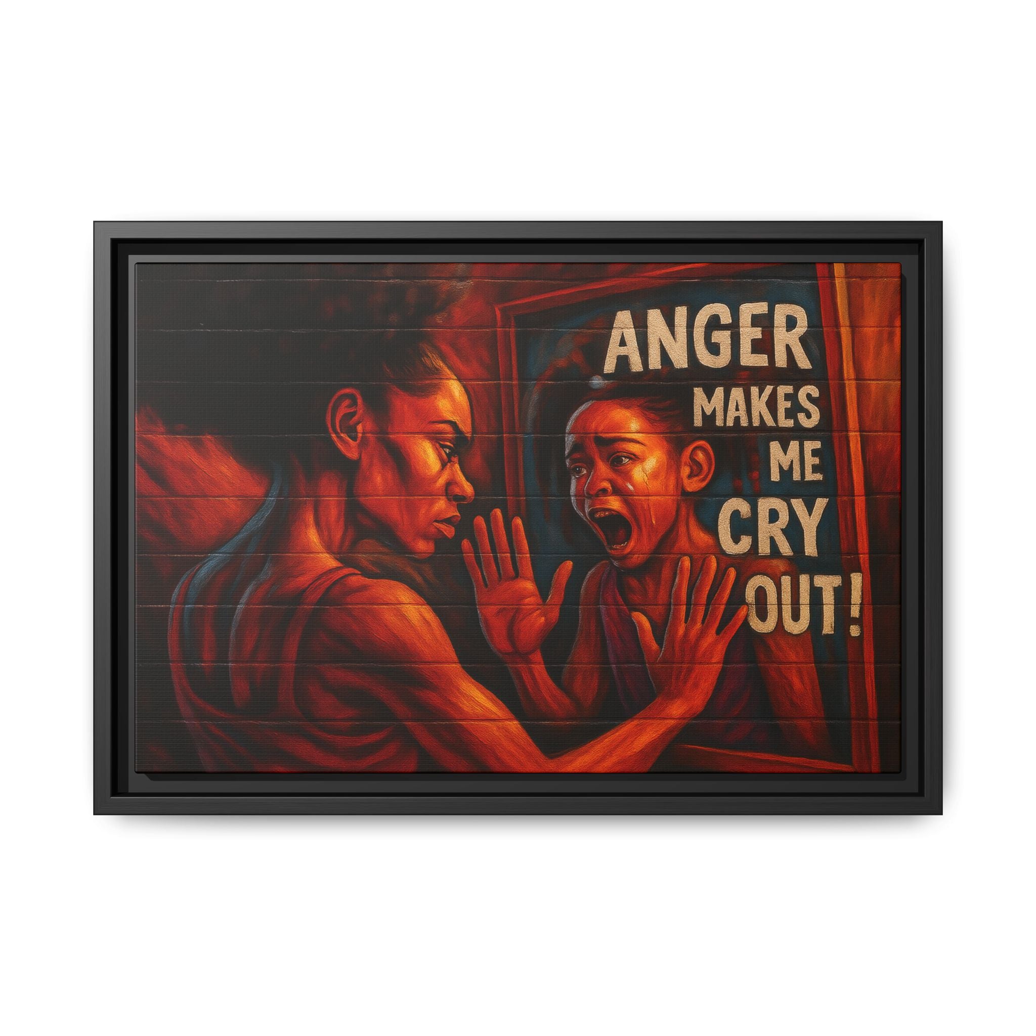 Framed Wall Art - Emotionally Resonant Canvas, Inspirational Home Decor, Powerful Motivational Gift, Unique Art for Self-Reflection