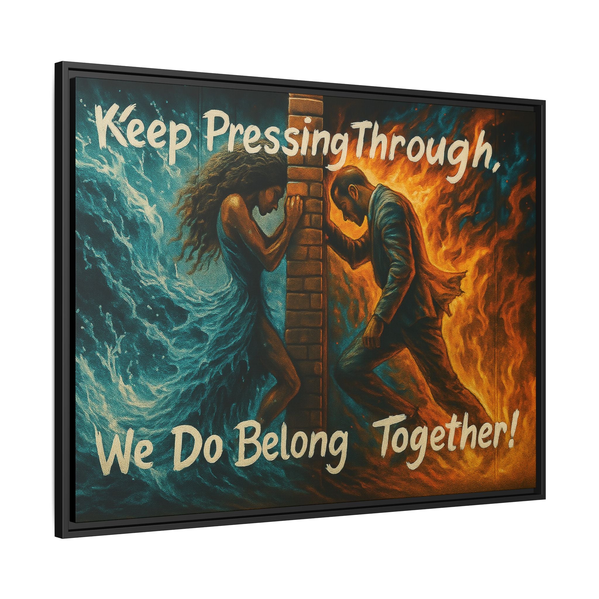 Matte Canvas, Framed (Multi-color)