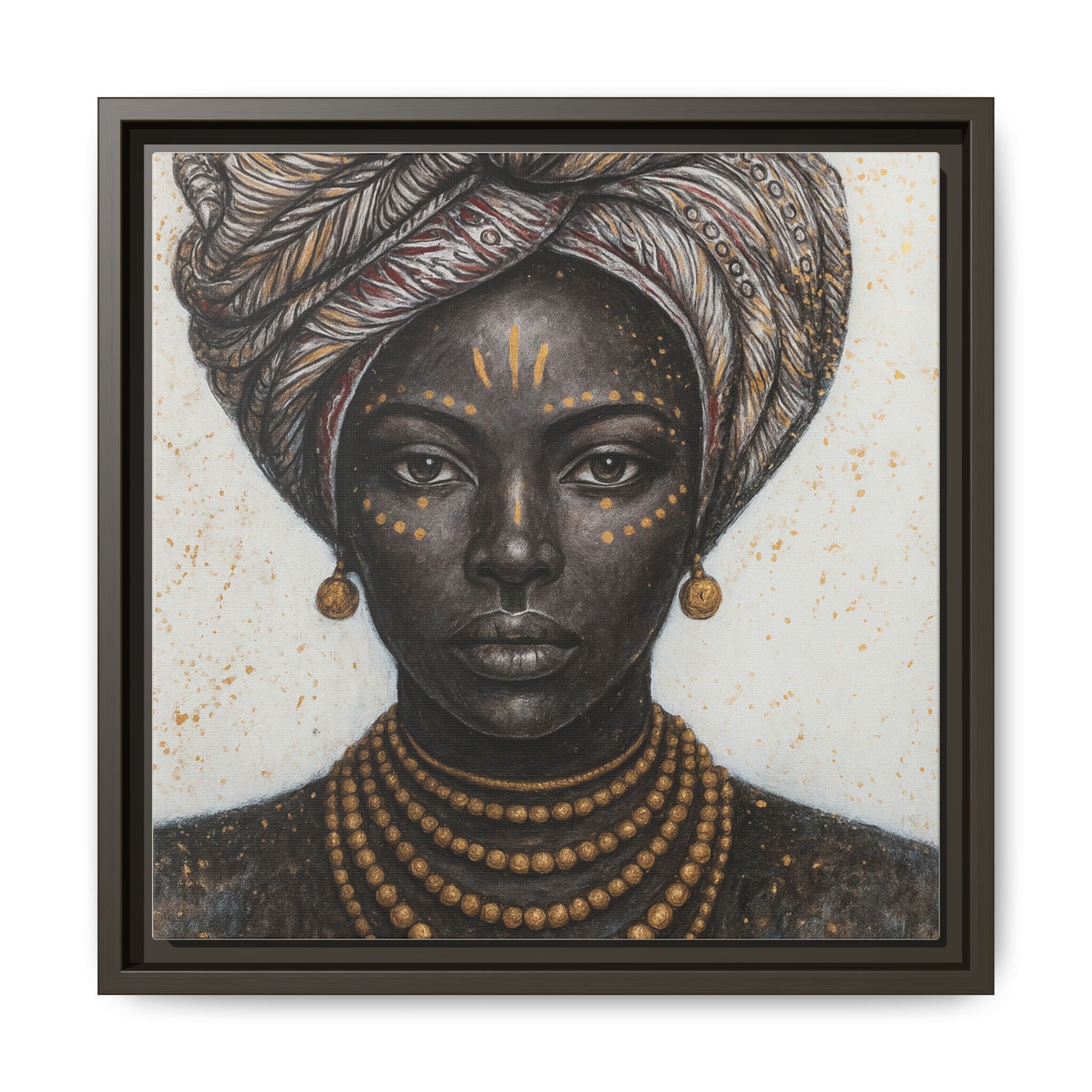 White Artistic African Lady