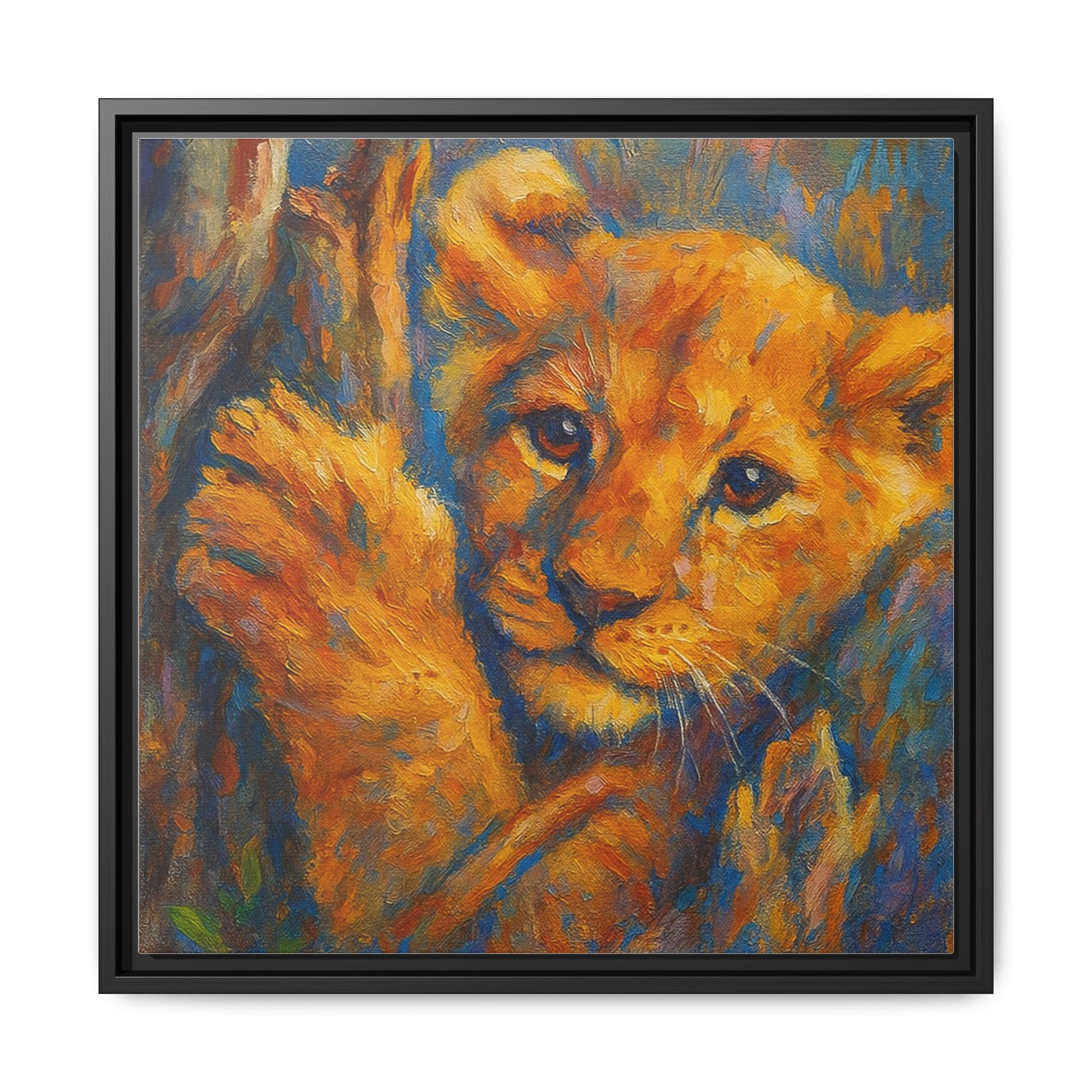 Lion Cub in Tree