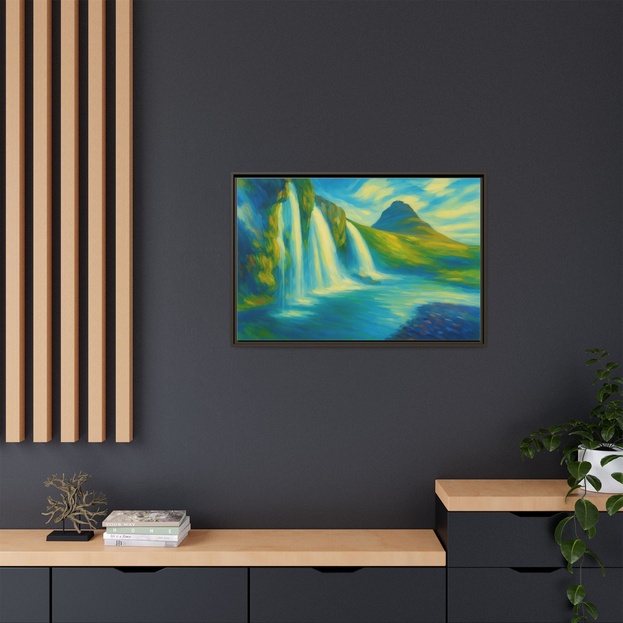 Waterfall Green Landscape