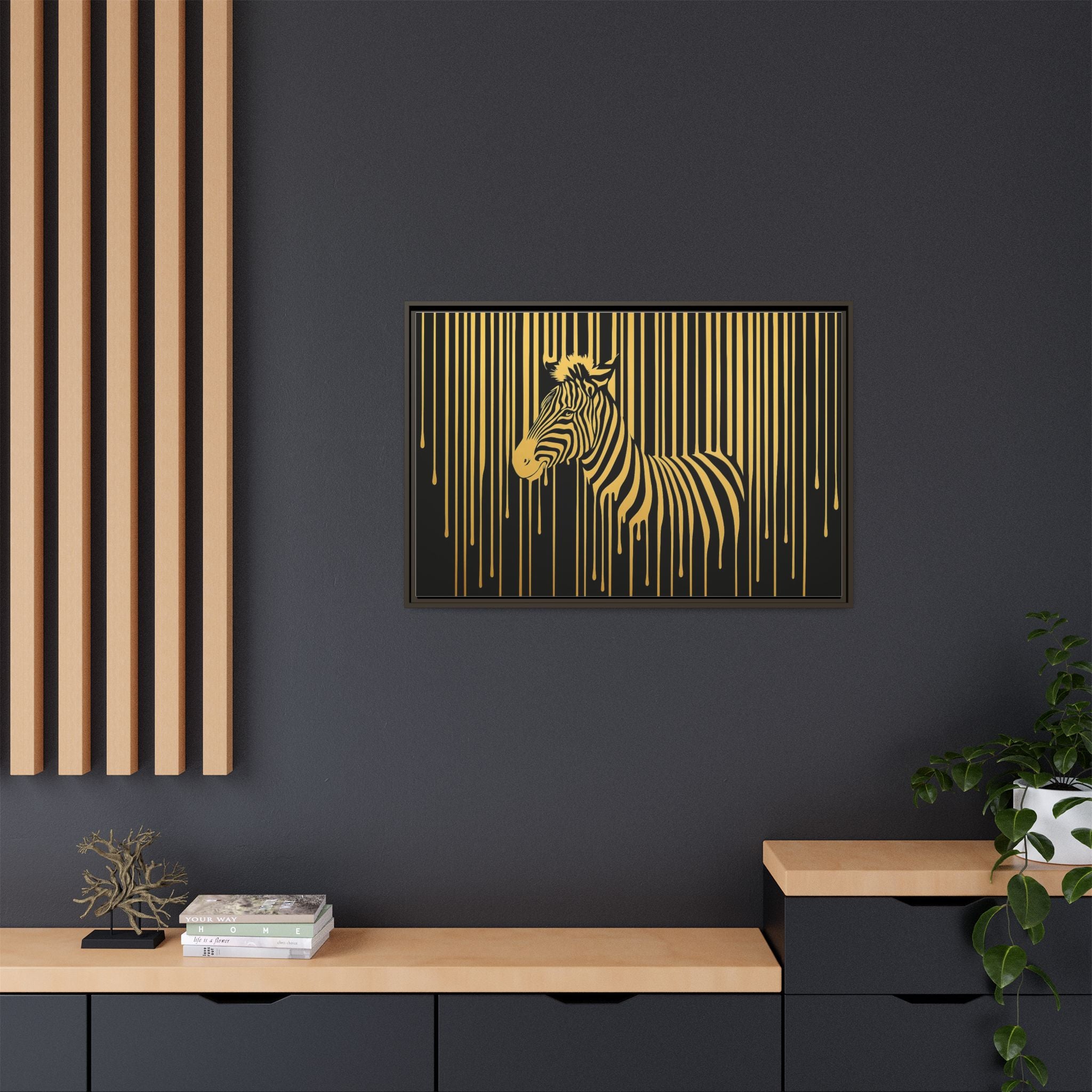 Gold Dripping Zebra