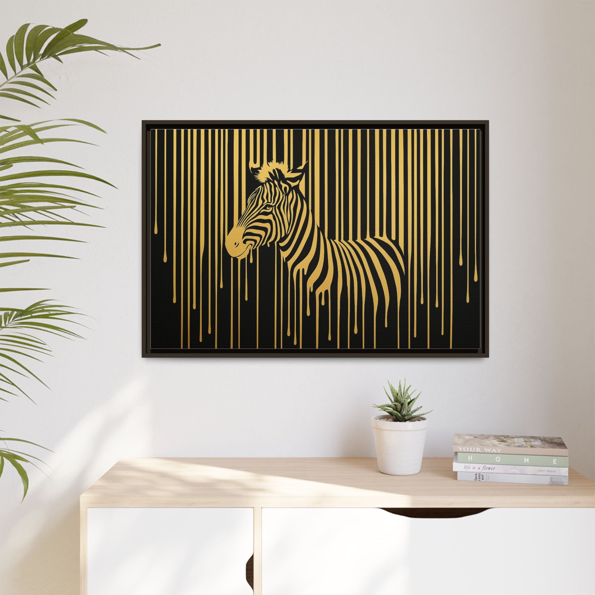 Gold Dripping Zebra