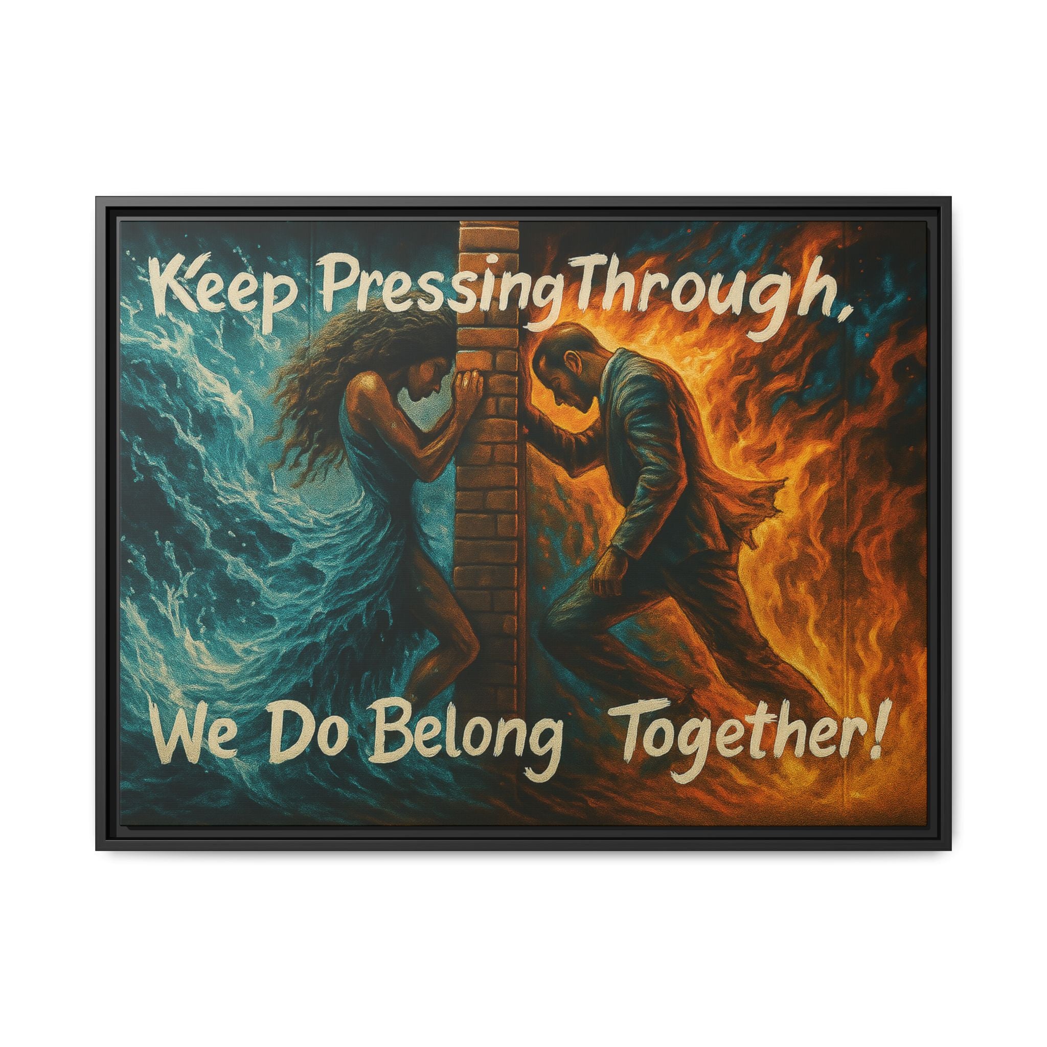 Matte Canvas, Framed (Multi-color)