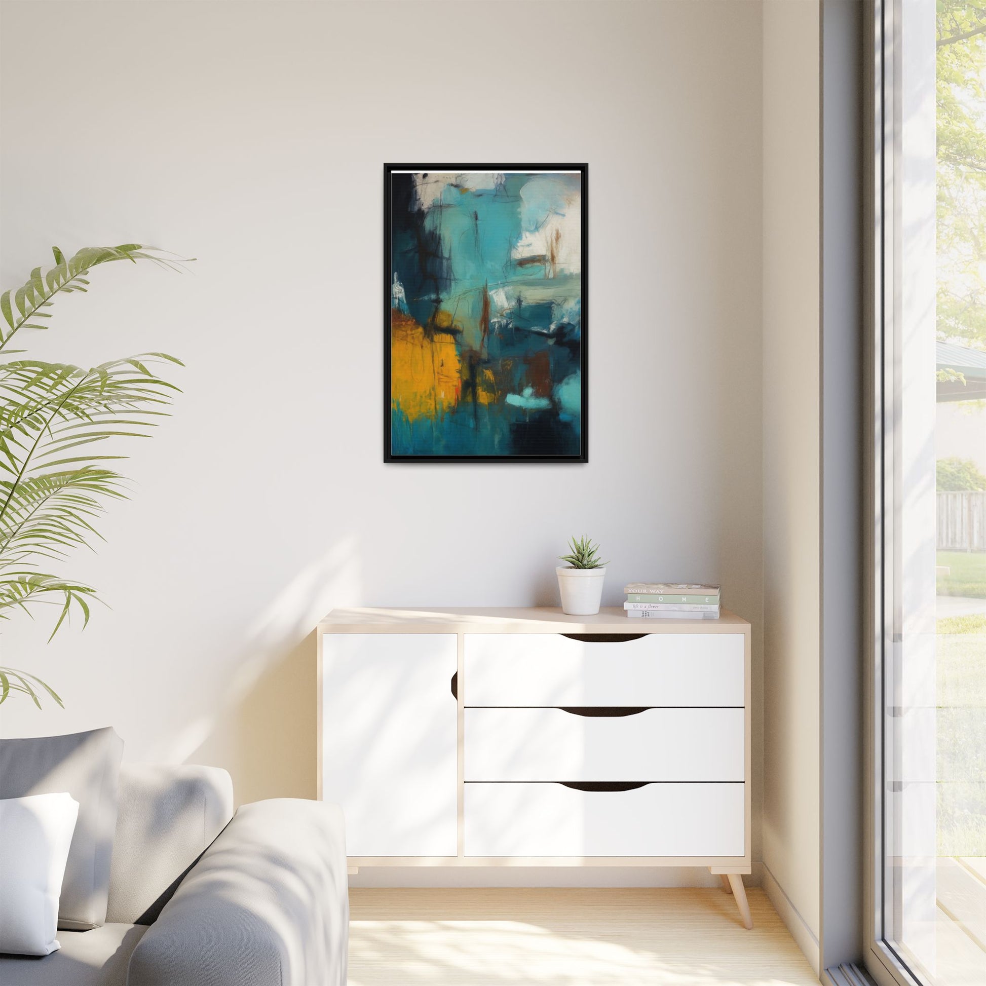 Abstract Blue Gold