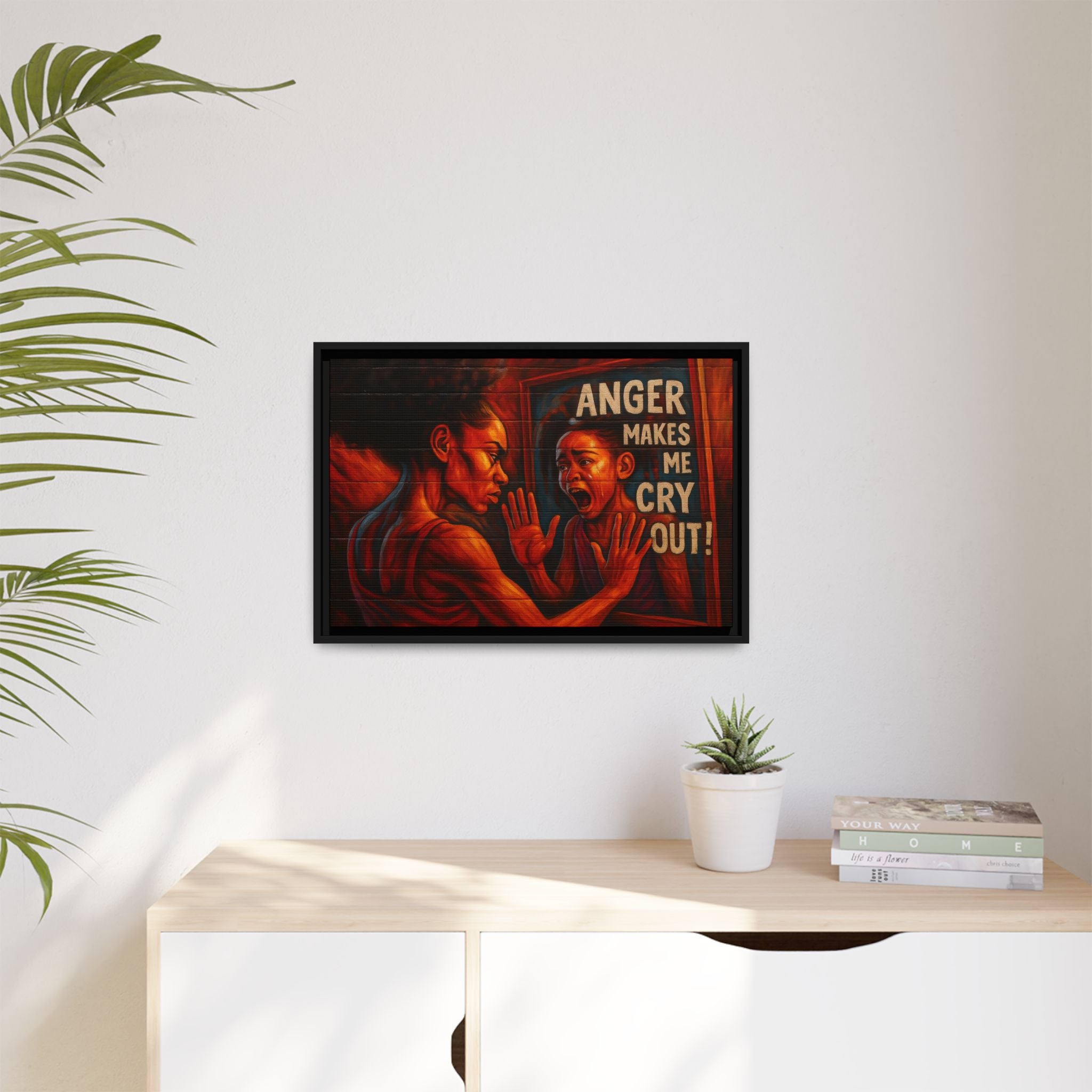 Framed Wall Art - Emotionally Resonant Canvas, Inspirational Home Decor, Powerful Motivational Gift, Unique Art for Self-Reflection
