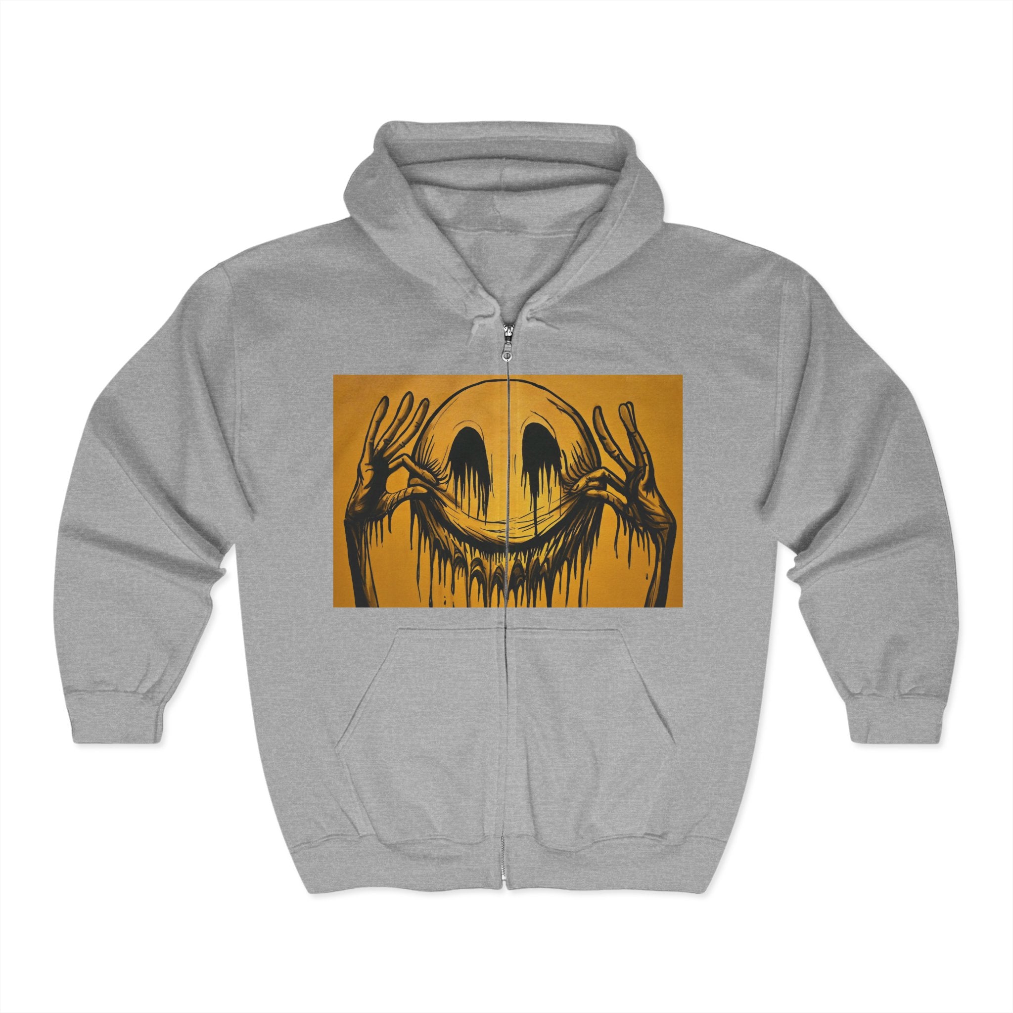 Edgy Zip Hoodie Streetwear