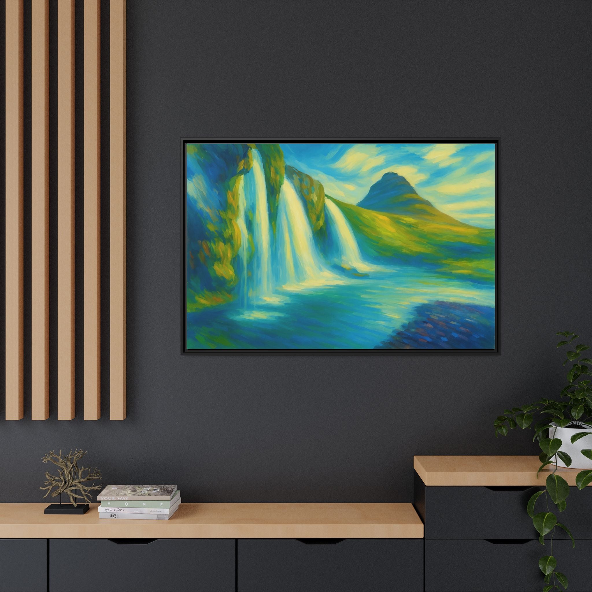 Waterfall Green Landscape