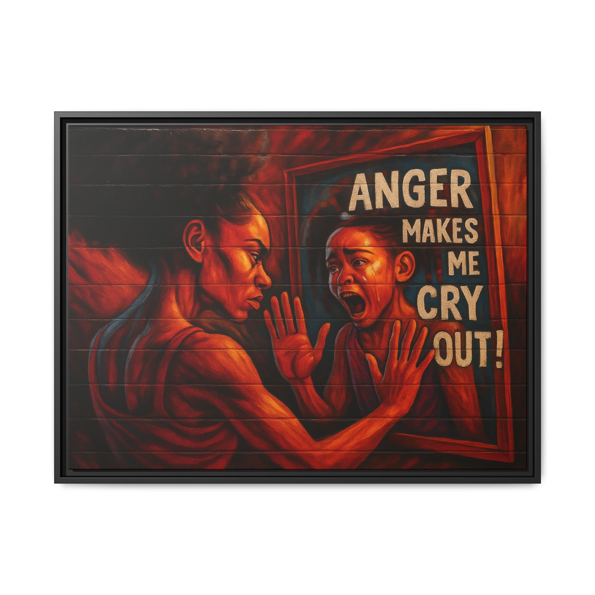 Framed Wall Art - Emotionally Resonant Canvas, Inspirational Home Decor, Powerful Motivational Gift, Unique Art for Self-Reflection