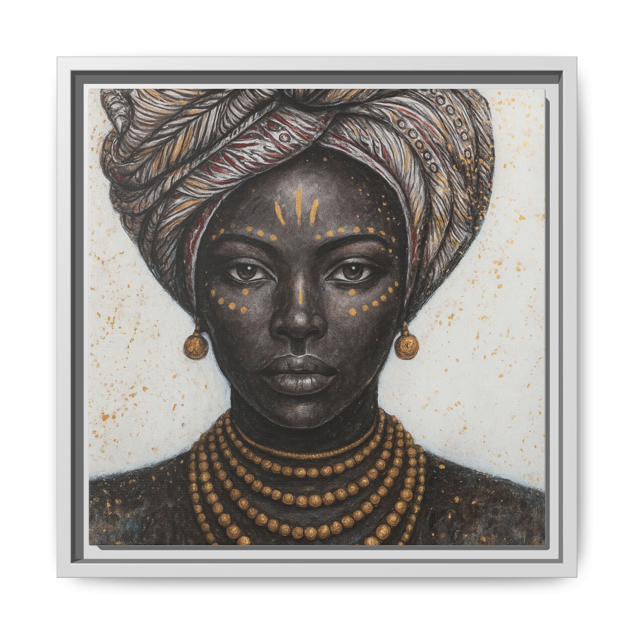White Artistic African Lady