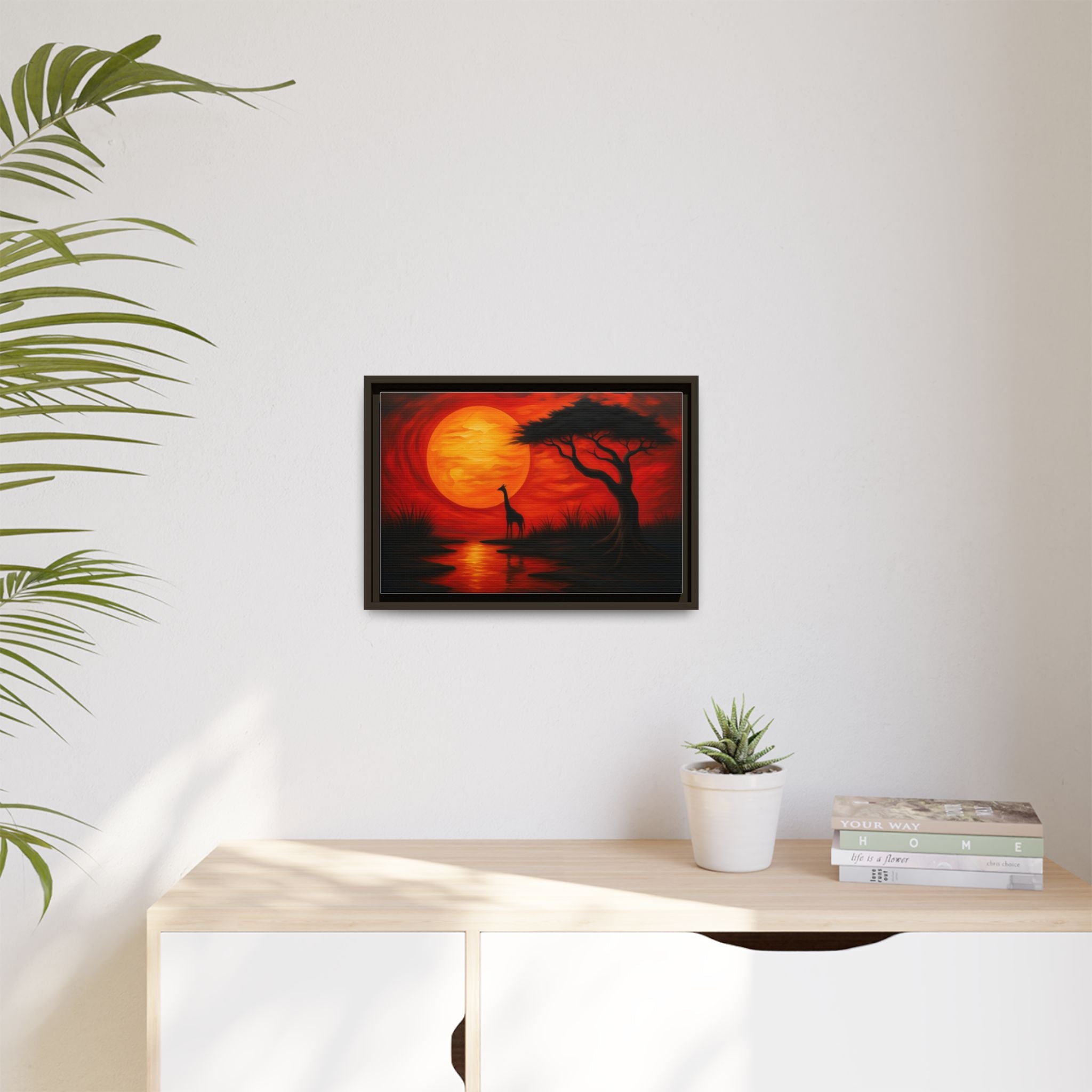 Giraffe Savanna Sunset