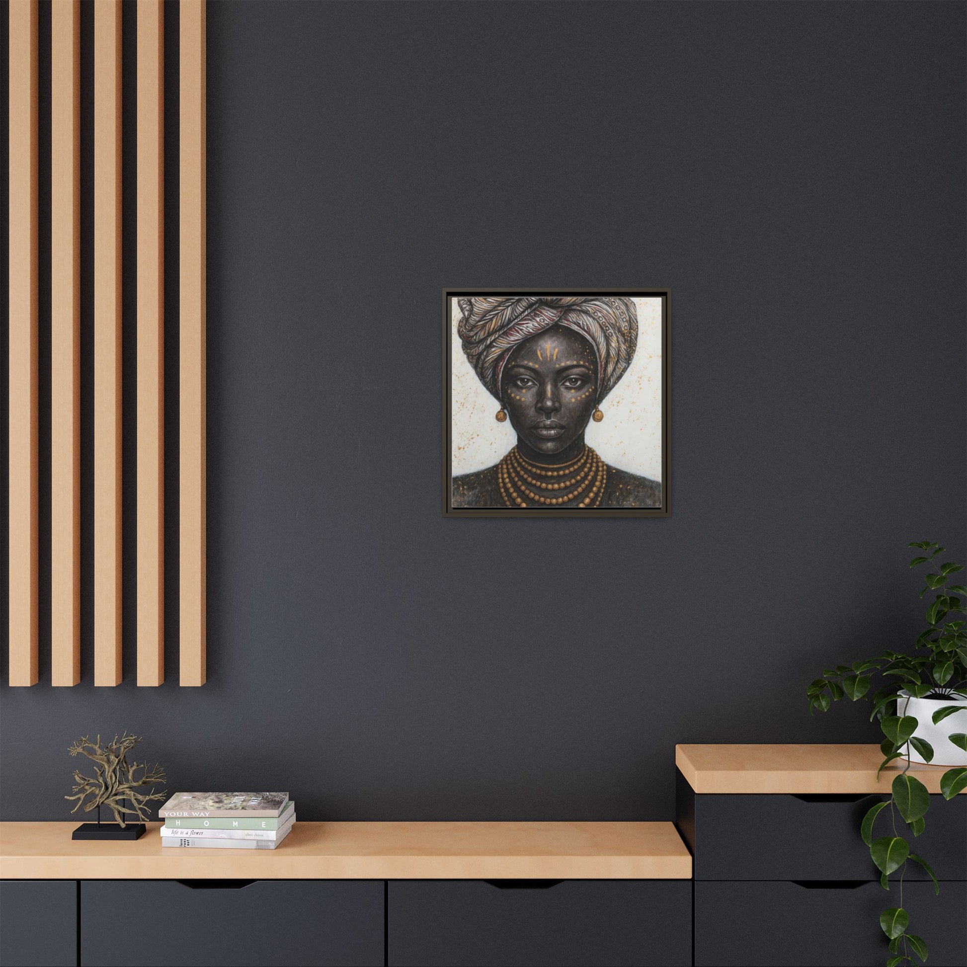 White Artistic African Lady