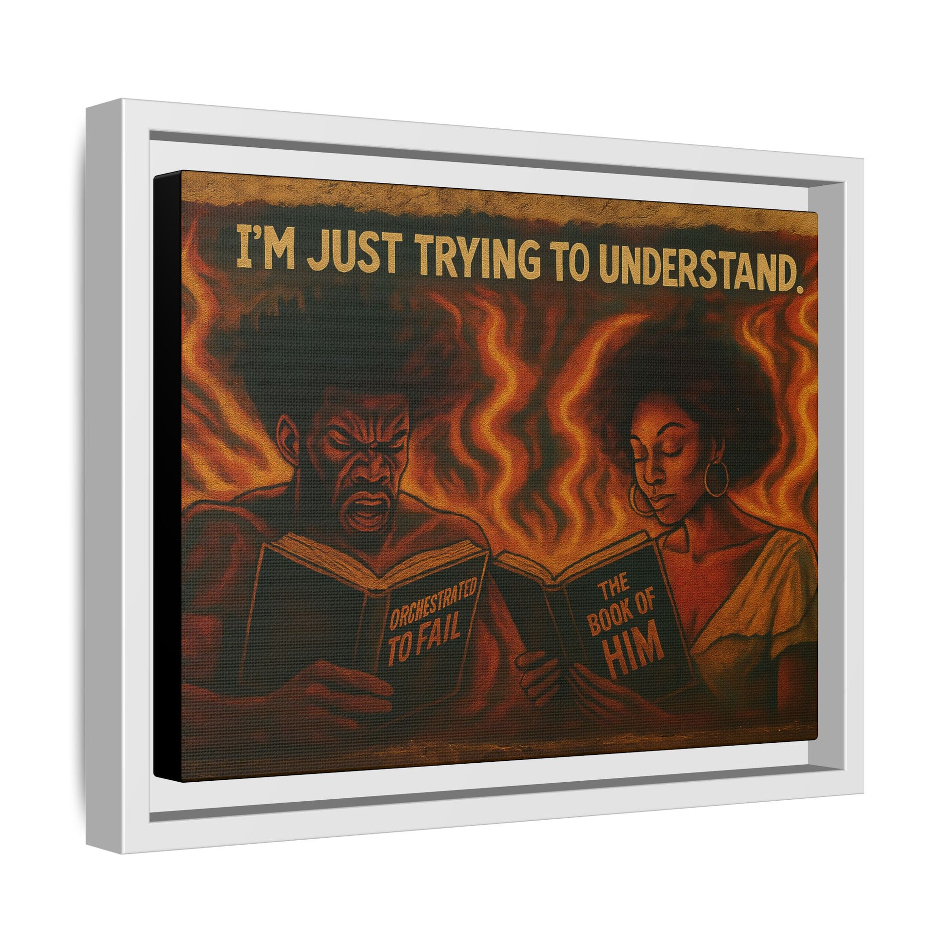 Colorful Motivational Wall Art, Inspirational Home Decor, Black Art Print, Gift for Parents, Empowerment Artwork, Framed Canvas