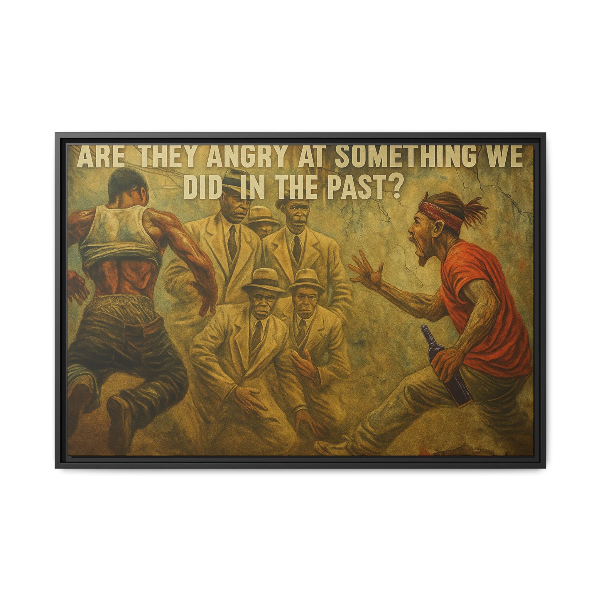 Framed Art Print: Thought-Provoking Vintage Style Wall Decor, Home Office Inspiration, Thoughtful Gift for Art Lovers